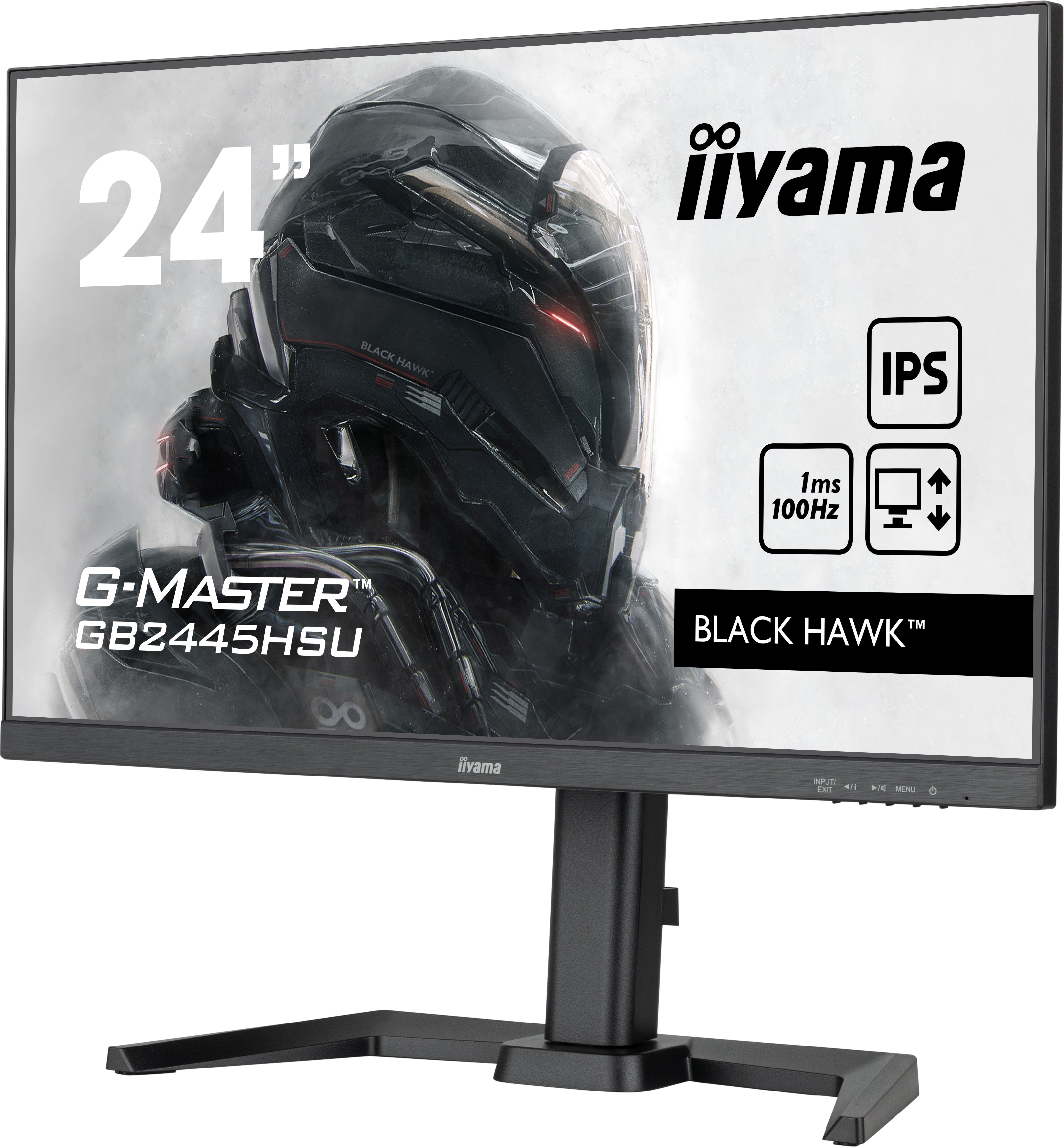  5HSU-B1 platta pc-skärmar 61 cm (24") 1920 x 1080 pixlar Full HD LED Svart iiyama GB2445HSU-B1 4948570122745 Platta Pc-Skärm