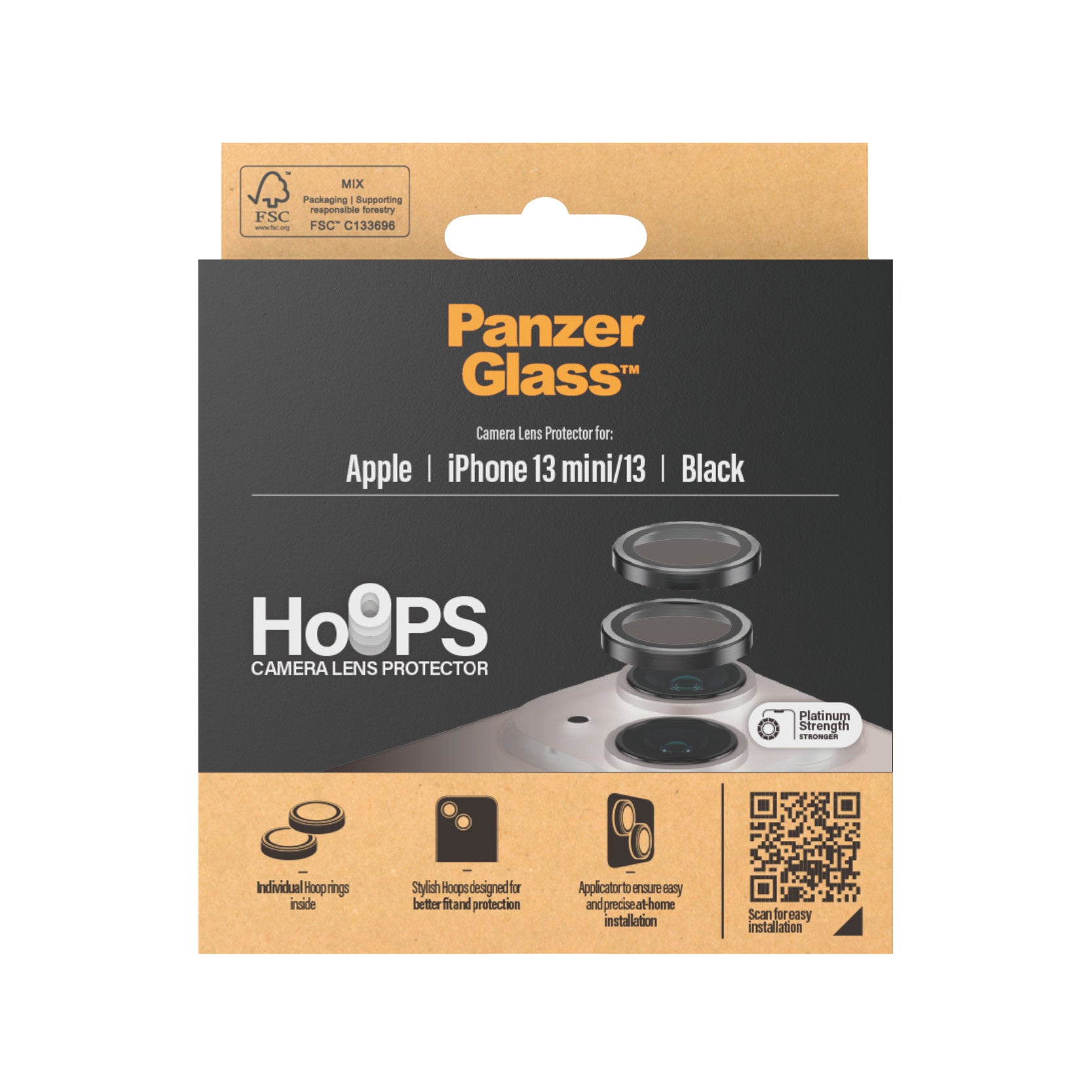  alstuff.se ElectricalStuff.se   PanzerGlass Camera Rings iPhone 13 mini/13 Genomskinligt skärmskydd Apple 1 styck PanzerGlas