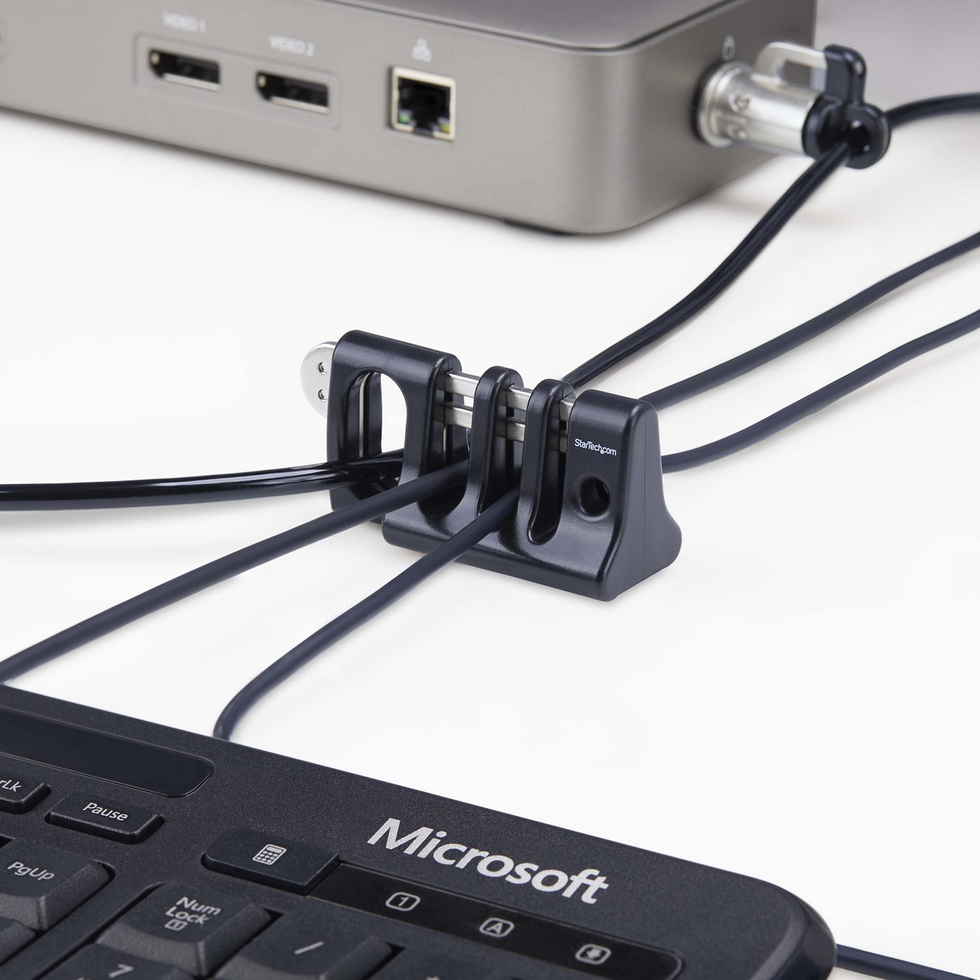  ible w/Laptop Security Cable/Padlock - TAA StarTech.com CABLE-ORGANIZER-LOCK 0065030901246|065030901246 Kabelsamlare   Perip