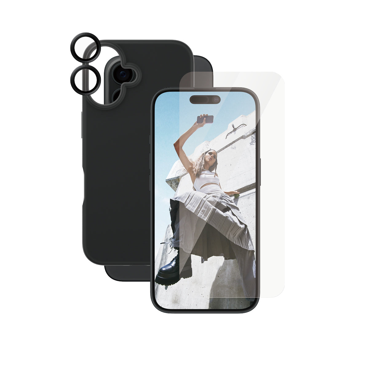  www.electricalstuff.se ElectricalStuff.se   PanzerGlass CARE by PG 3-in-1 Bundle iPhone16 6.1 PanzerGlass B1393+95875+95890 