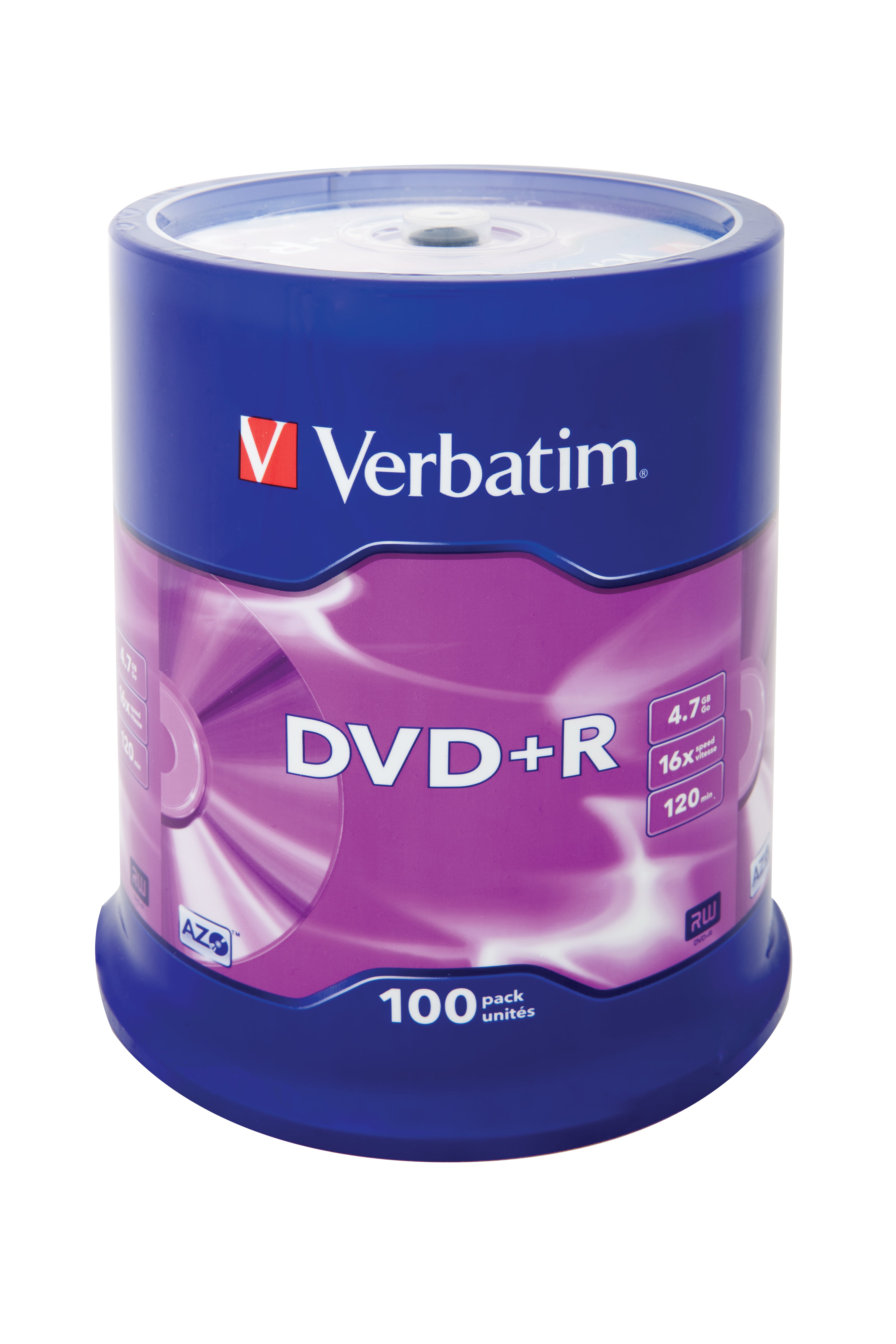  www.electricalstuff.se ElectricalStuff.se   Verbatim DVD+R Matt Silver 4,7 GB 100 styck Verbatim 43551 0023942435518|0239424