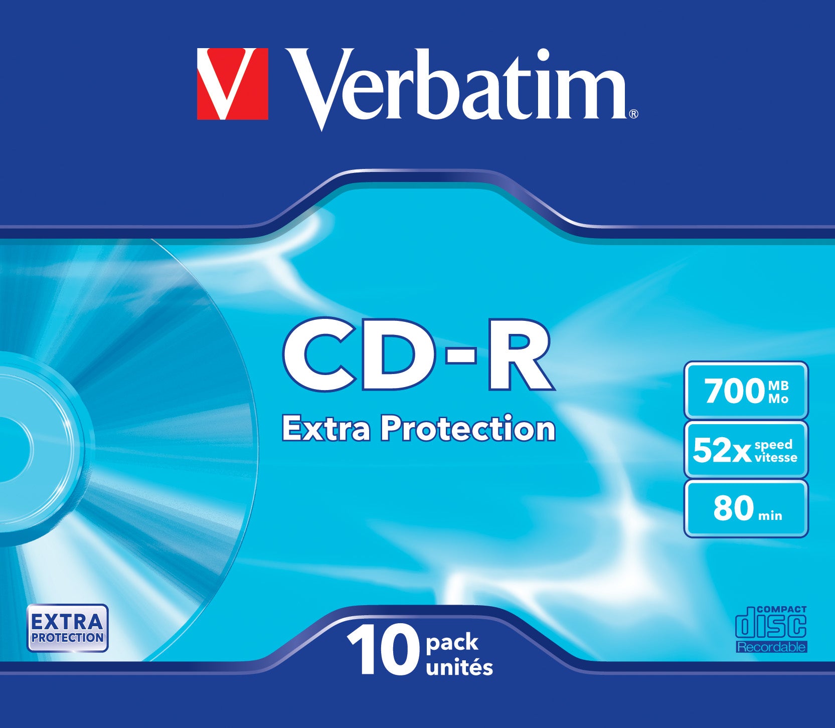  www.electricalstuff.se ElectricalStuff.se   Verbatim CD-R Extra Protection 700 MB 52X 10 styck Verbatim 43415 0023942434153|
