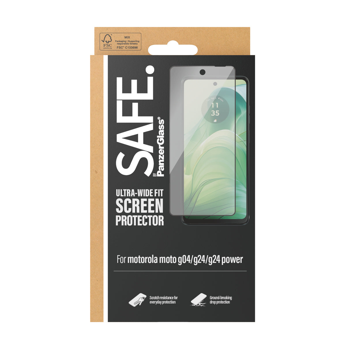  24 power UWF www.electricalstuff.se ElectricalStuff.se   PanzerGlass SAFE.by Motorola moto G04 G24 G24 power UWF Genomskinli