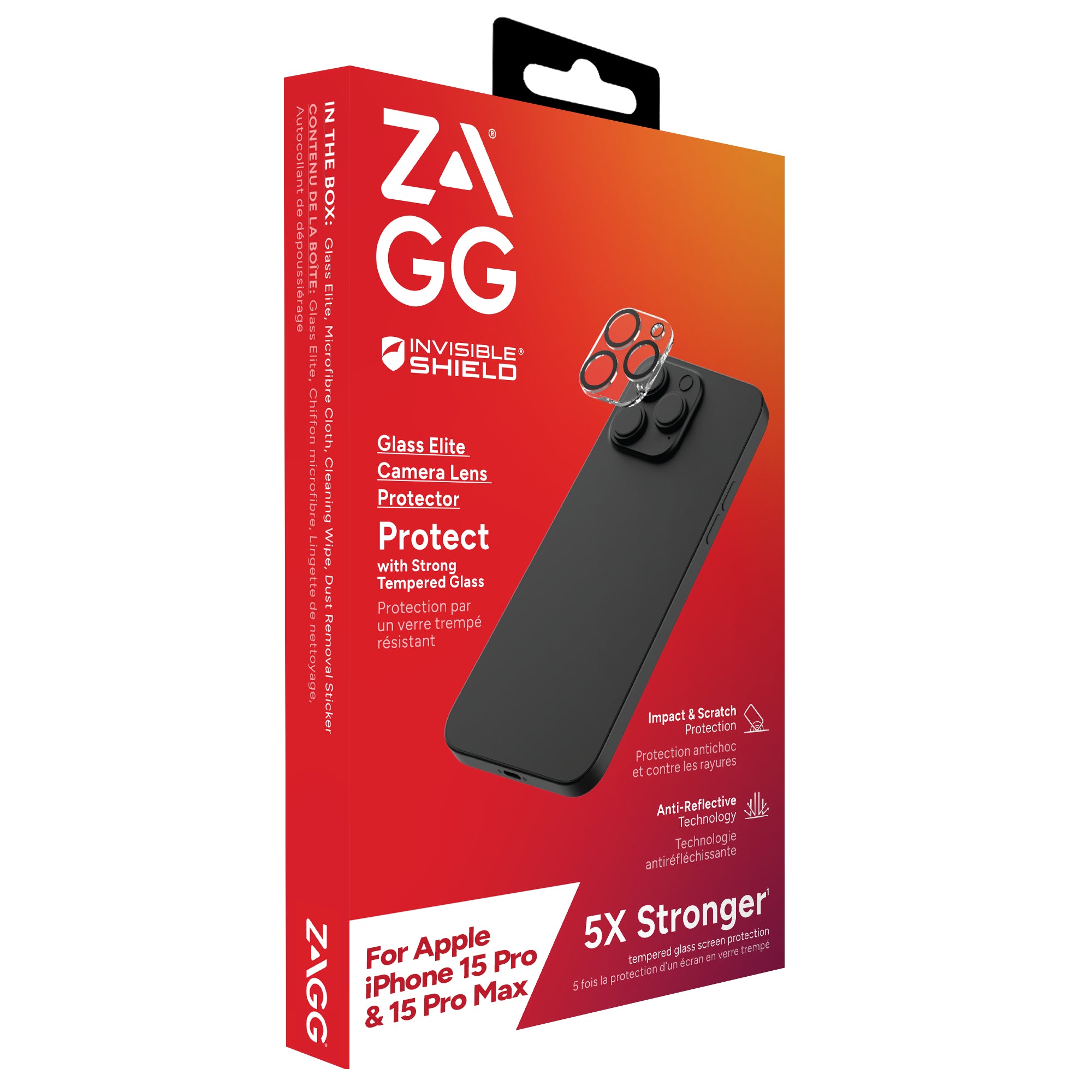  ltelefoner InvisibleShield  IS -Glass Elite Camera-Apple- iPhone 15 Pro / 15 Pro Max-FG-INTL www.electricalstuff.se Electric