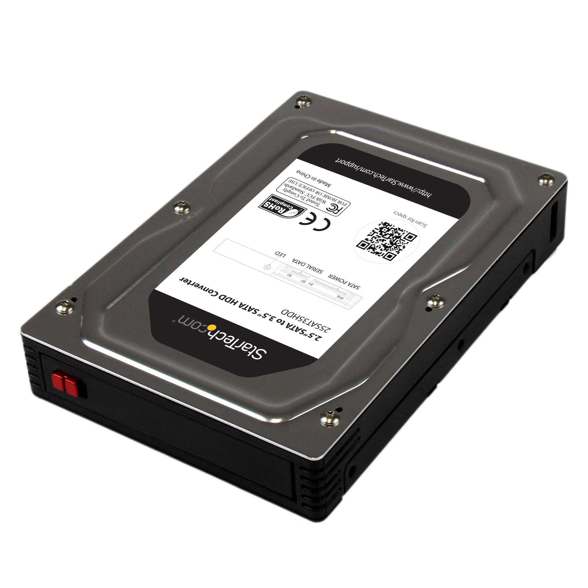  www.electricalstuff.se ElectricalStuff.se   StarTech.com 2,5" till 3,5" SATA-hårddisk-adapterhölje i aluminium med SSD/HDD-h