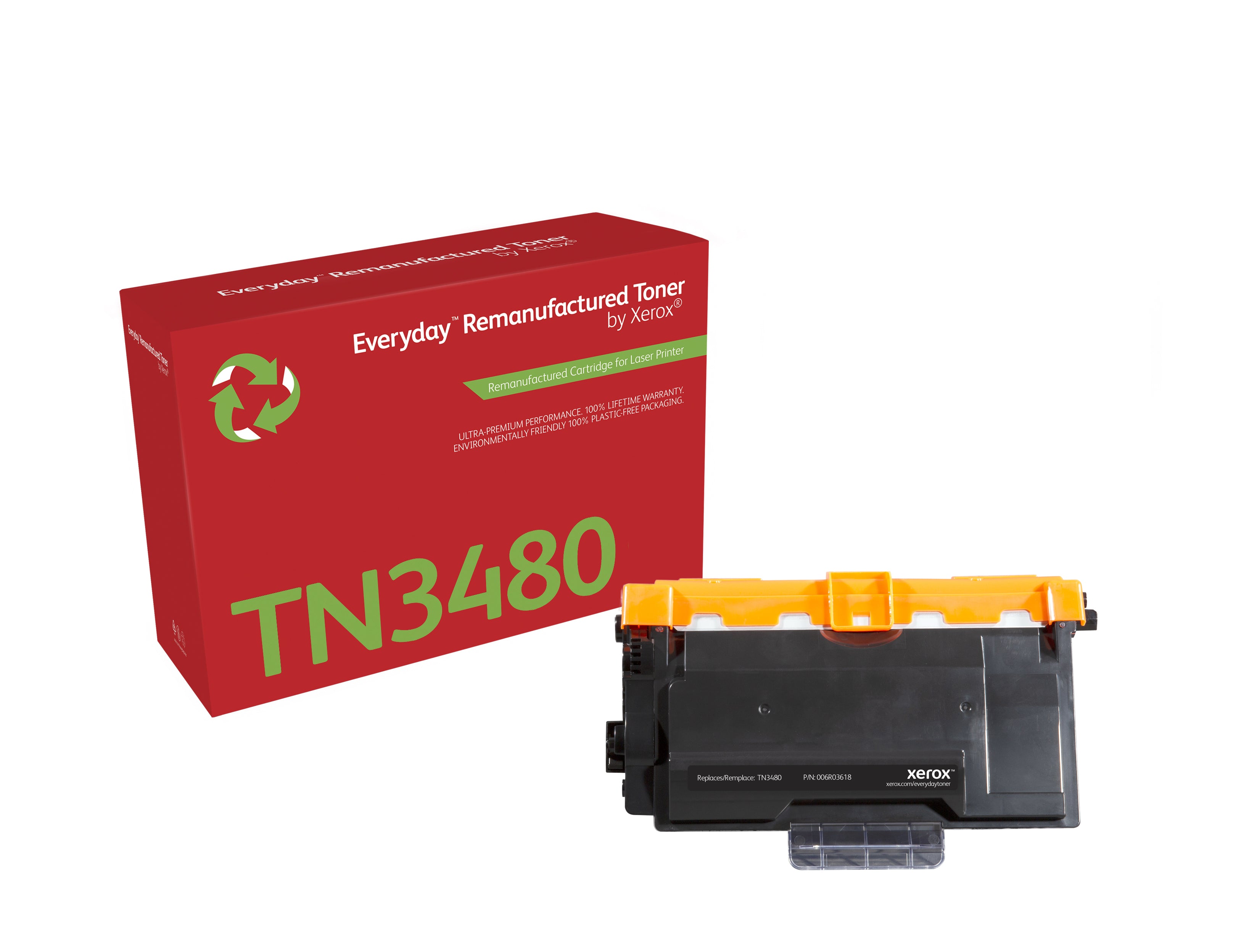  www.electricalstuff.se ElectricalStuff.se   Everyday Remanufactured Svart tonerkassett. Motsvarar Brother TN3480. Passar til