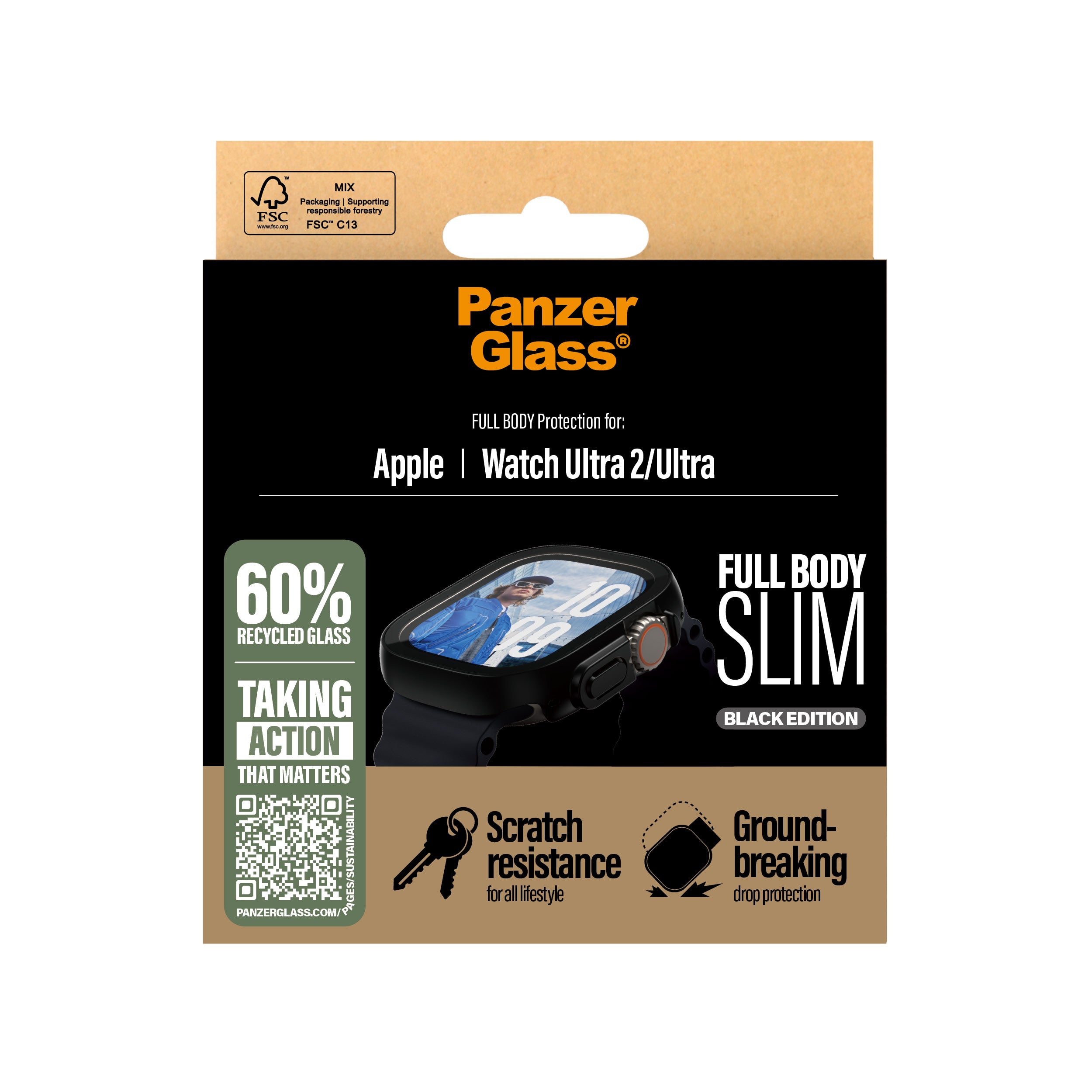  stuff.se ElectricalStuff.se   PanzerGlass PG Scrn Snap FB Slim BK Watch Ultra 2024 Transparent Polyetentereftalat (PET) Panz