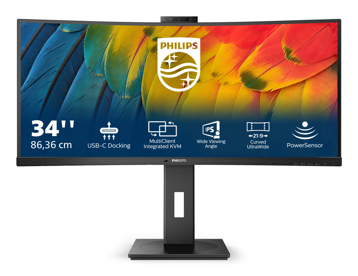  40 x 1440 pixlar Wide Quad HD LCD Svart Philips 34B1U5600CH/23 8721038001518 Platta Pc-Skärmar 5000 series  34B1U5600CH/23 w