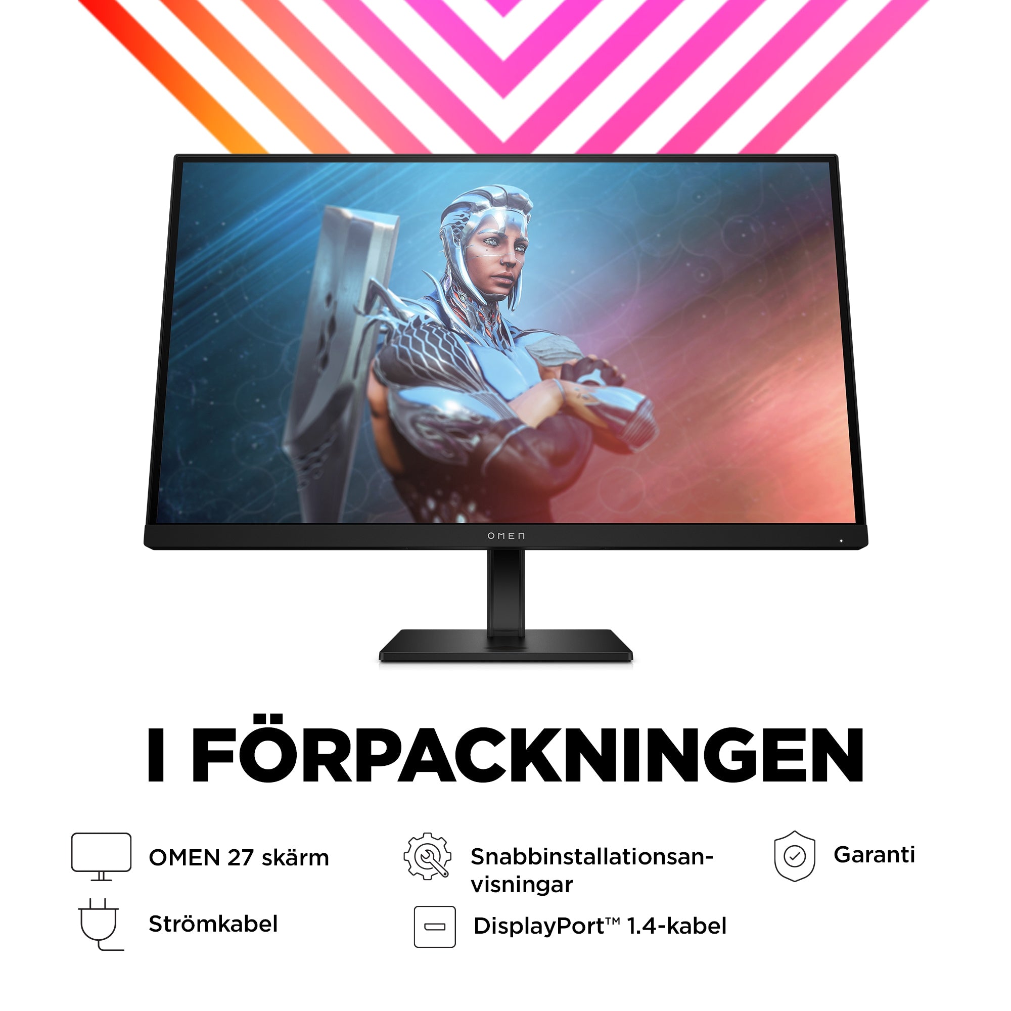  614865|197029614865 Platta Pc-Skärmar OMEN by HP  OMEN 27 tum FHD 165 Hz Gaming-skärm – OMEN 27 www.electricalstuff.se Elect