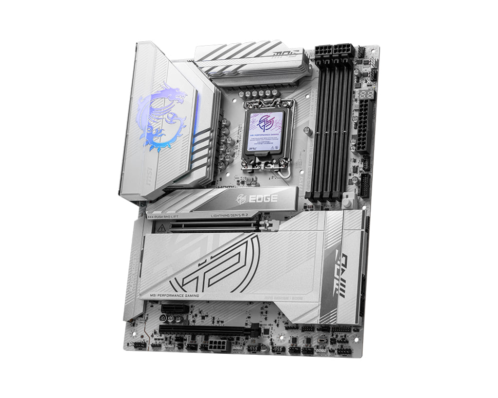  EDGE TI WIFI moderkort Intel Z890 LGA 1851 (Socket V1) ATX MSI MPG Z890 EDGE TI WIFI 4711377260800 Moderkort   MPG Z890 EDGE