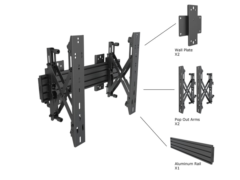  ingsskärm 165,1 cm (65") Silver Multibrackets 5105 7350073735105 Fästen för Skyltningsskärmar   5105 www.electricalstuff.se 