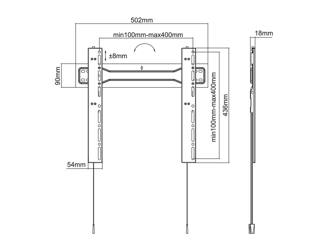 s 5556 7350073735556 TV-fästen   5556 www.electricalstuff.se ElectricalStuff.se   Multibrackets 5556 tv-fäste 139,7 cm (55")