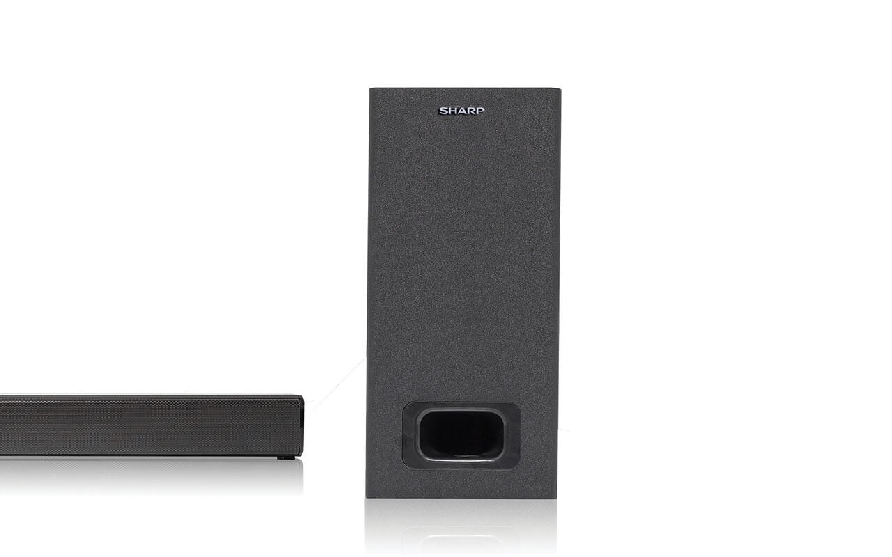   Sharp HT-SBW110 soundbar-högtalare Svart 2.1 kanaler 180 W Sharp HT-SBW110 4974019952628 Soundbar-Högtalare   HT-SBW110 www