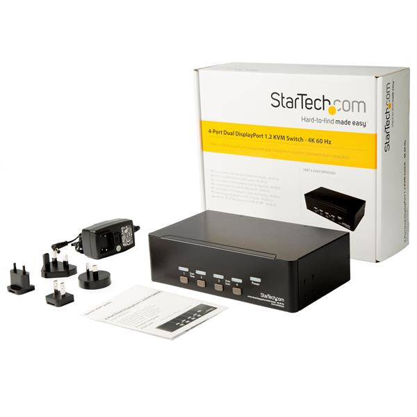  4-ports Dual DisplayPort KVM-switch - 4K 60 Hz StarTech.com SV431DPDDUA2 0065030867863|065030867863 KVM-Switchar   4-ports D