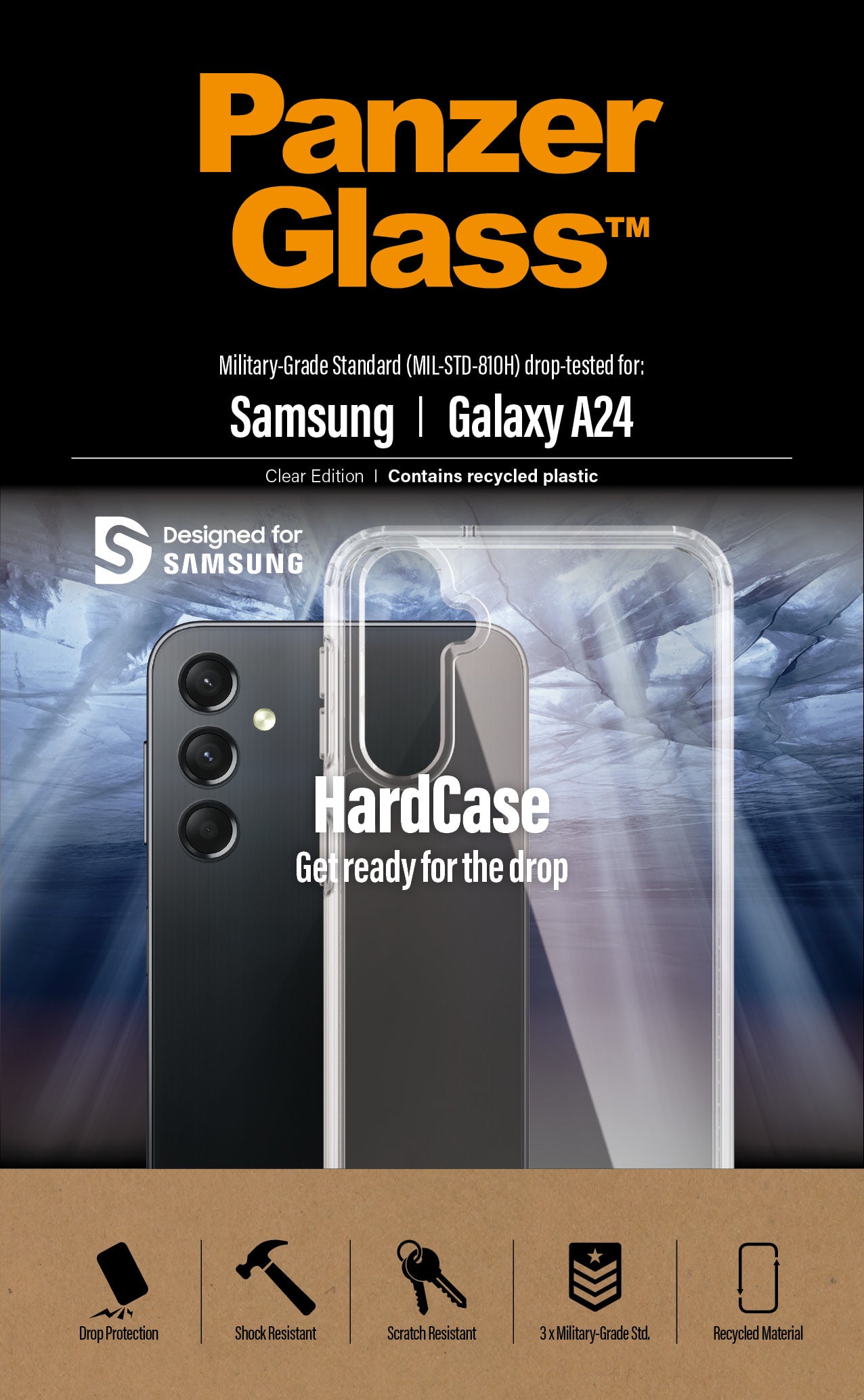  ectricalStuff.se   PanzerGlass Samsung Galaxy A24 HardCase - (443) mobiltelefonfodral Omslag Transparent PanzerGlass 0443 57