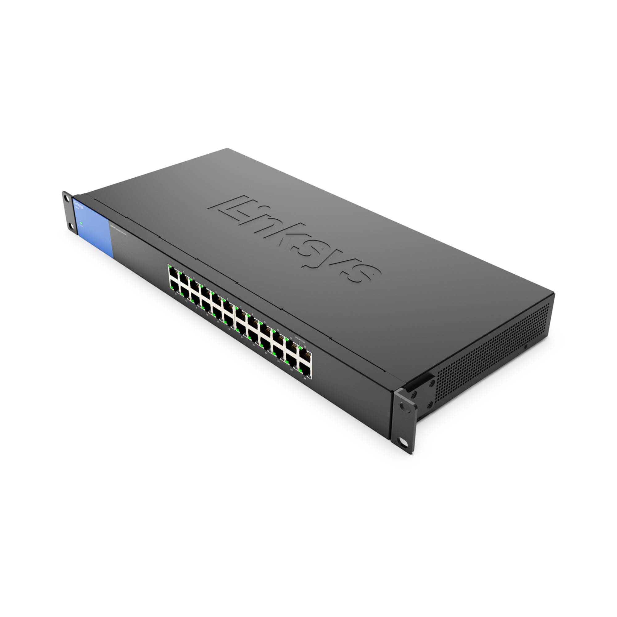  tars Gigabit-switch (LGS124) www.electricalstuff.se ElectricalStuff.se   Linksys 24-portars Gigabit-switch (LGS124) Linksys 