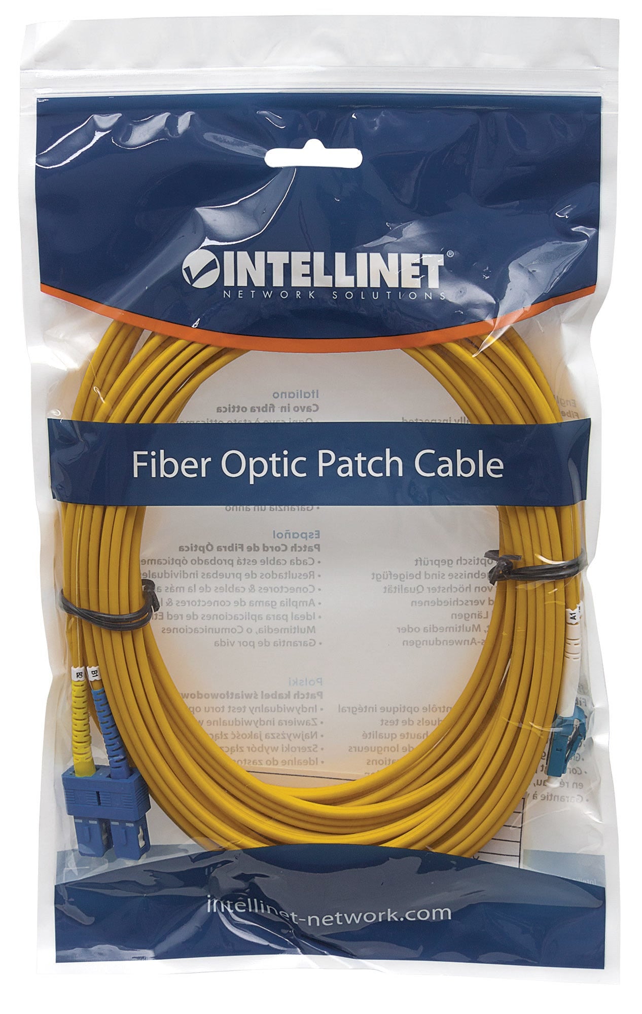  LC SC Gul Intellinet 473965 0766623473965|766623473965 InfiniBand och Fiberoptiska Kablar   473965 www.electricalstuff.se El