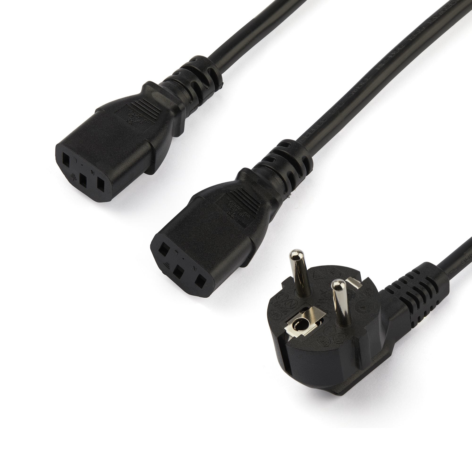  www.electricalstuff.se ElectricalStuff.se   StarTech.com C13 strömkabel - Schuko CEE7 till 2x C13 - 2 m StarTech.com PXT101Y