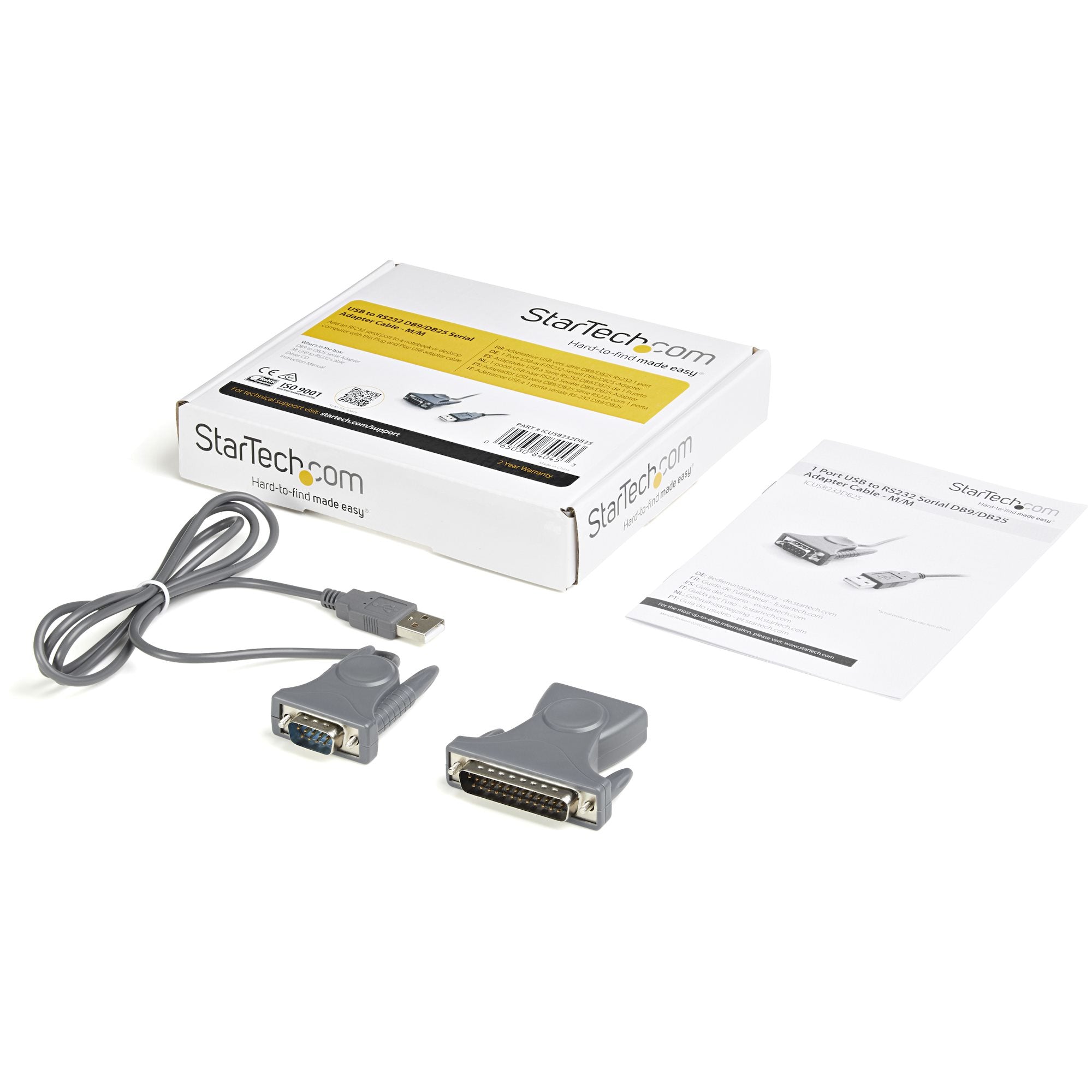  alStuff.se   StarTech.com ICUSB232DB25 seriella kablar Grå 0,9 m USB Type-A DB-9 StarTech.com ICUSB232DB25 0065030840453|065