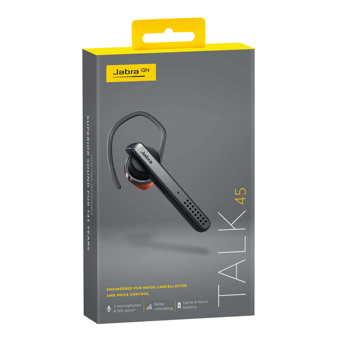  eadset Trådlös Öronkrok, I öra Samtal/musik Bluetooth Silver Jabra 100-99800900-60 5707055046261 Hörlurar och Headsets   Tal