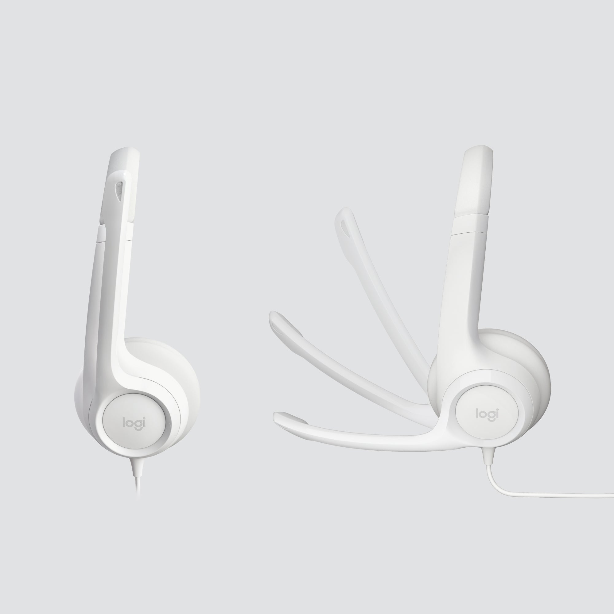  el Huvudband Kontor/callcenter USB Type-A Vit Logitech 981-001286 5099206107304 Hörlurar och Headsets   H390 www.electricals
