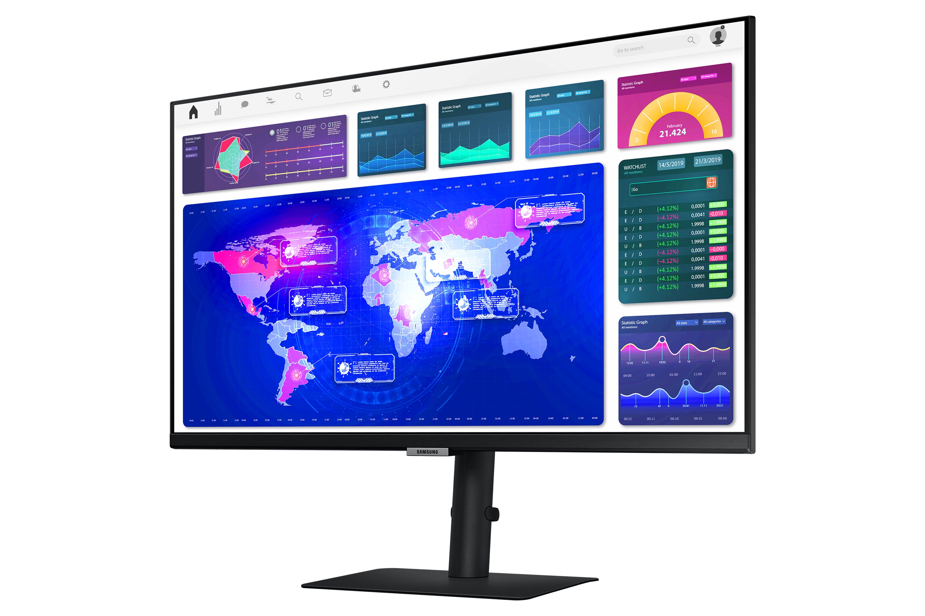  D Svart Samsung LS27A60PUUUXEN 8806092195950 Platta Pc-Skärmar ViewFinity S6 S60UA www.electricalstuff.se ElectricalStuff.se