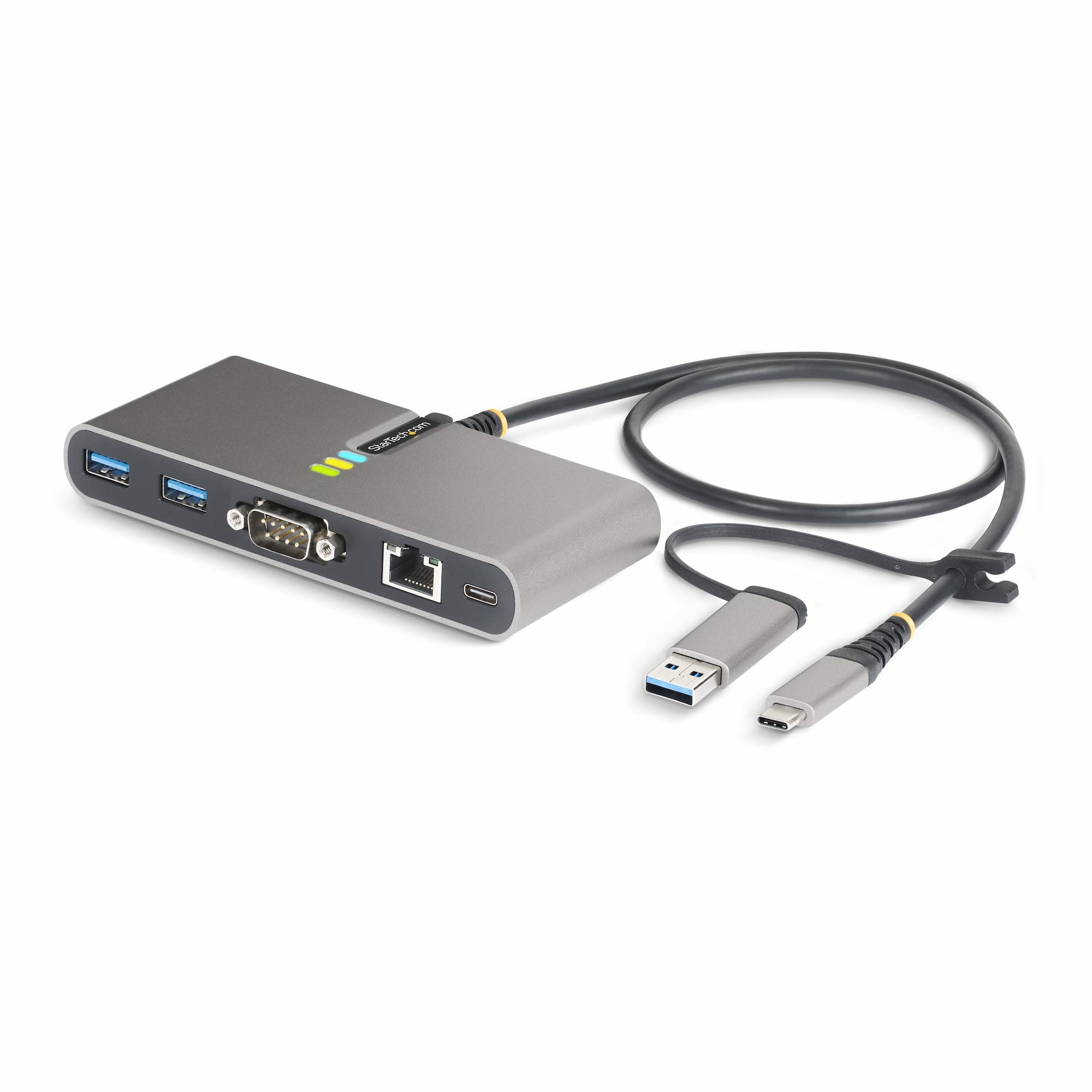  www.electricalstuff.se ElectricalStuff.se   StarTech.com USB-C-hubb med Ethernet och RS-232, ansluten USB-C till USB-A-donge