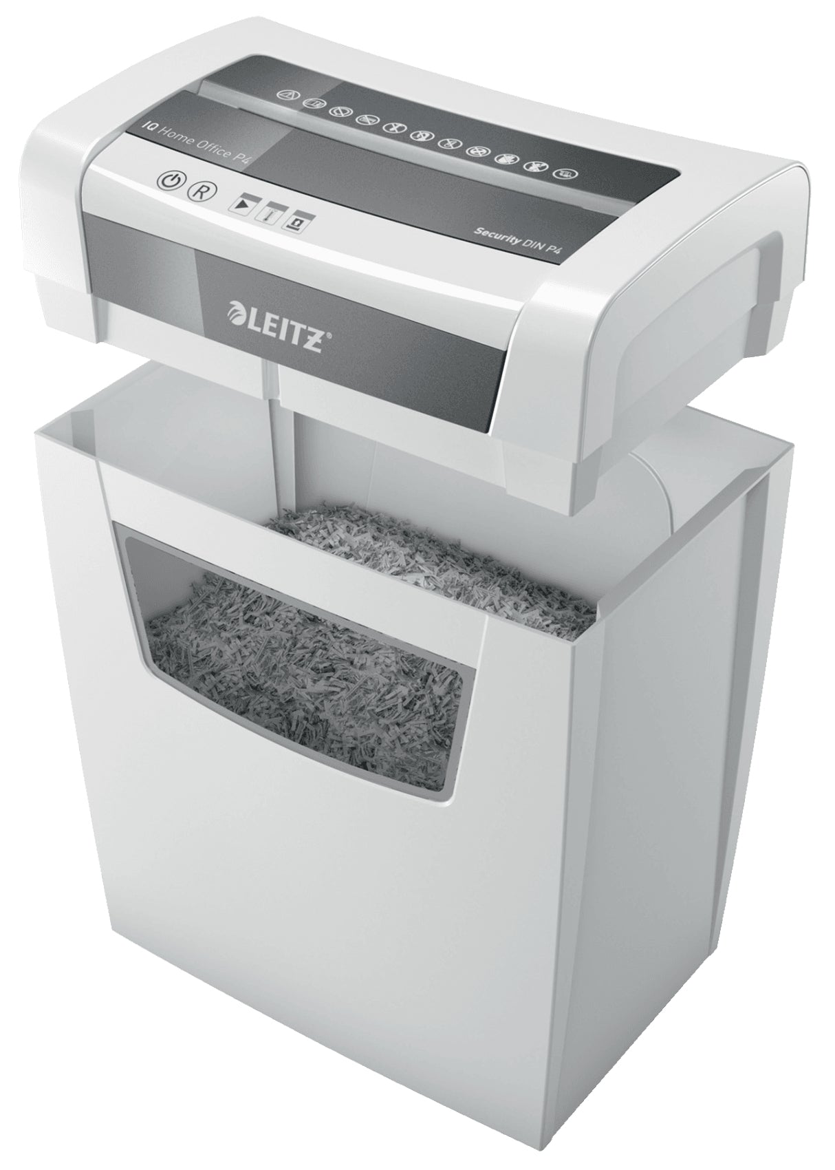  -4 dokumentförstörare Partikelsnitt 22 cm Vit Leitz 80090000 4002432118939 Dokumentförstörare   IQ Home Office P-4 www.elect