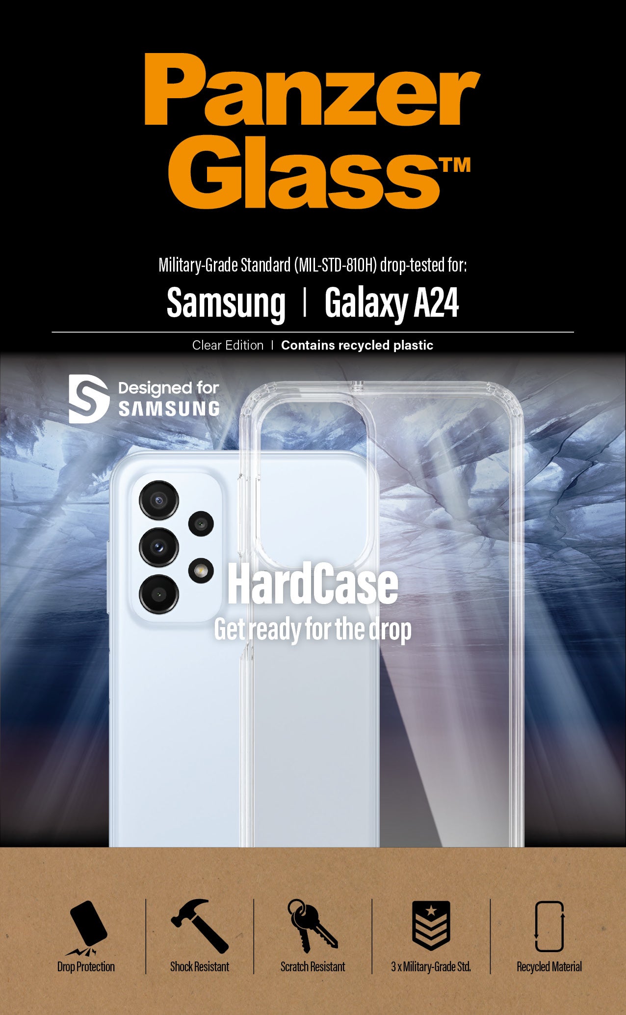  ransparent PanzerGlass 0443 5711724004438 Mobiltelefonfodral   Samsung Galaxy A24 HardCase - (443) www.electricalstuff.se El