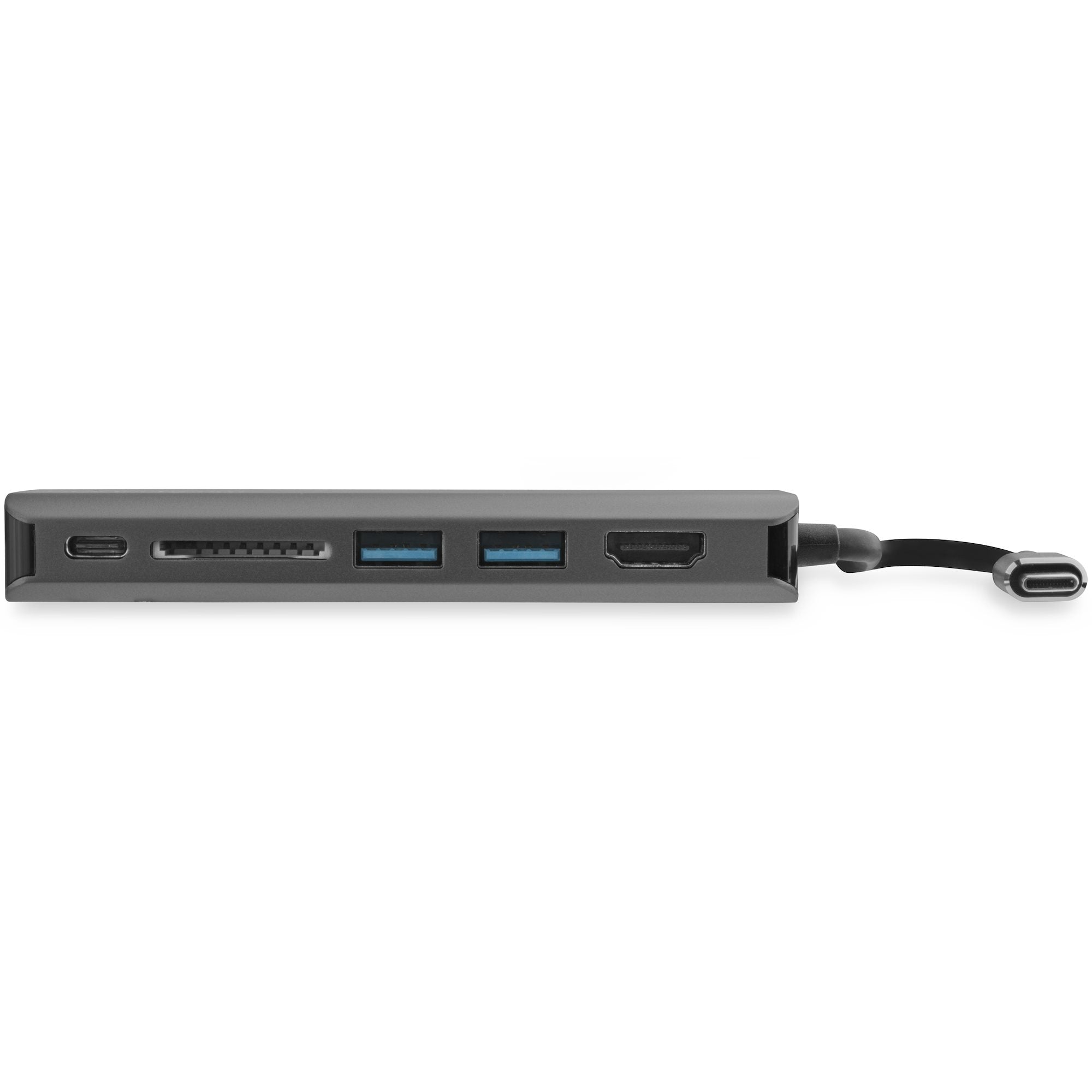  hubb, SD/SDHC, GbE, 60W PD 3.0 Pass-through - bärbar USB-C-mini dockningsstation USB Type-C/Thunderbolt 3 StarTech.com DKT30