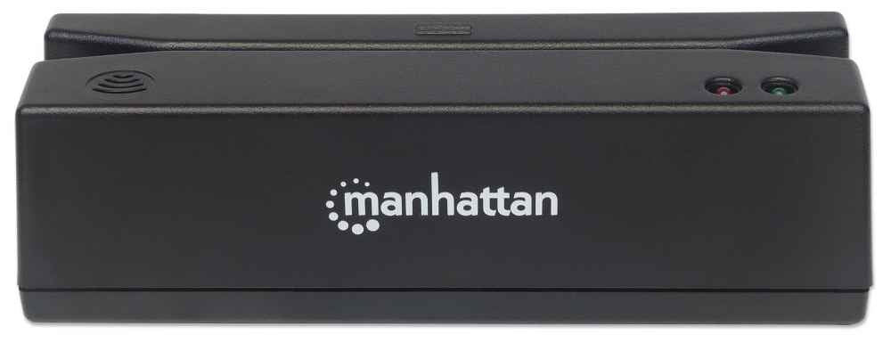  äsare USB Svart Manhattan 460255 7666234602552|0766623460255|766623460255 Magnetkortsläsare   460255 www.electricalstuff.se 