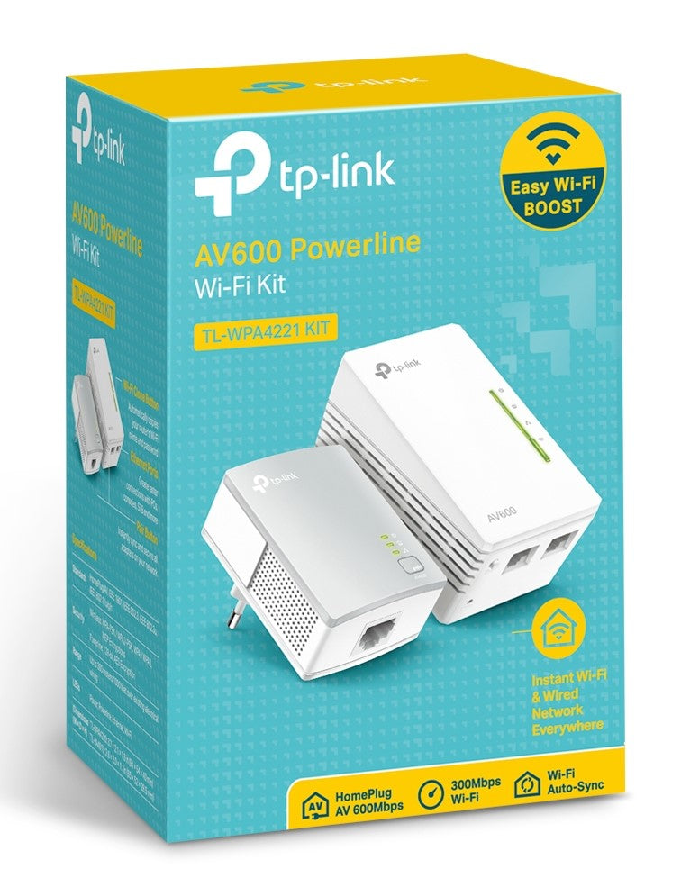  00 www.electricalstuff.se ElectricalStuff.se   TP-Link AV600 600 Mbit/s Nätverksansluten (Ethernet) Wi-Fi Vit 1 styck TP-Lin