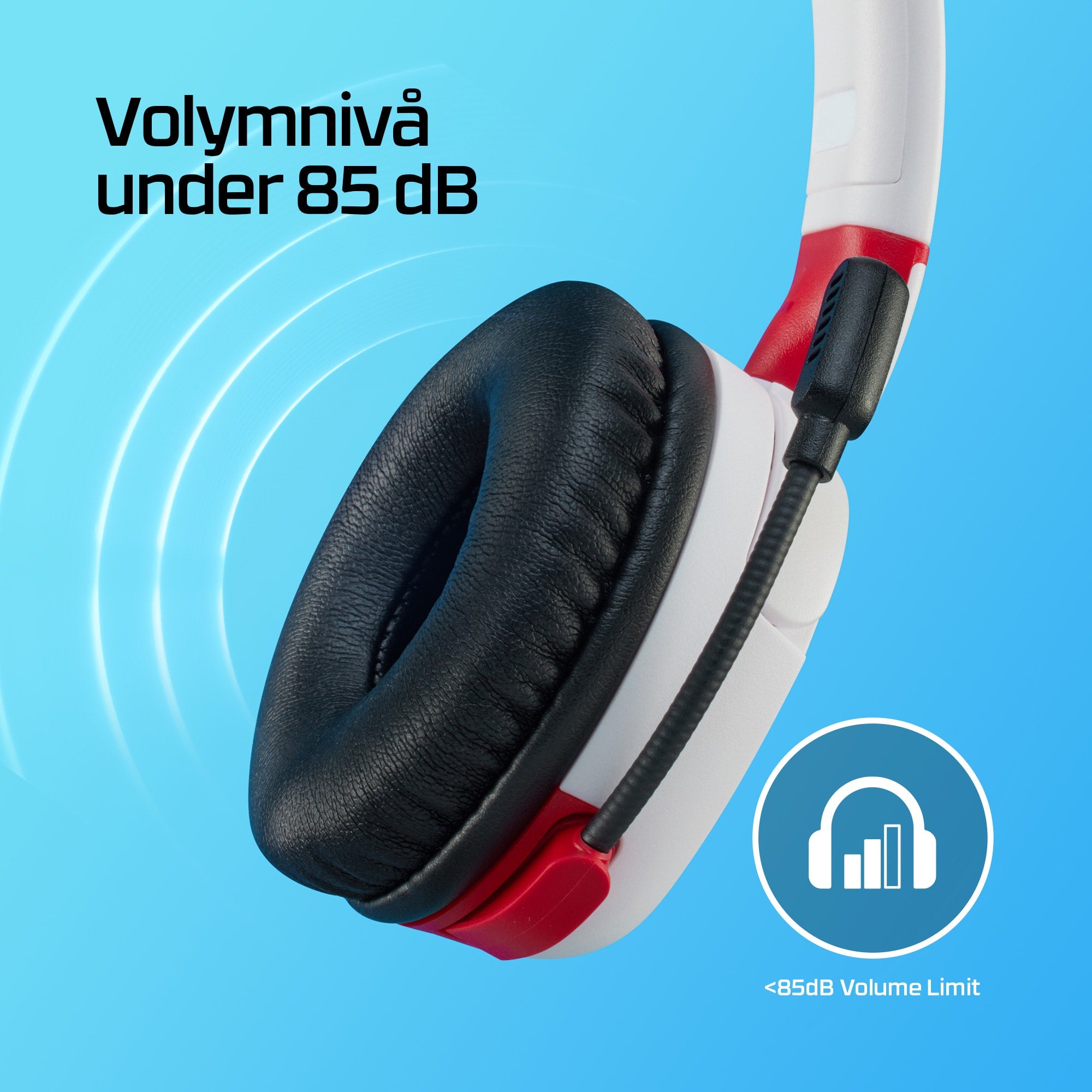   Gaming Headset (vitt) www.electricalstuff.se ElectricalStuff.se   HyperX Cloud Mini - Wireless Gaming Headset (vitt) HP 7G8
