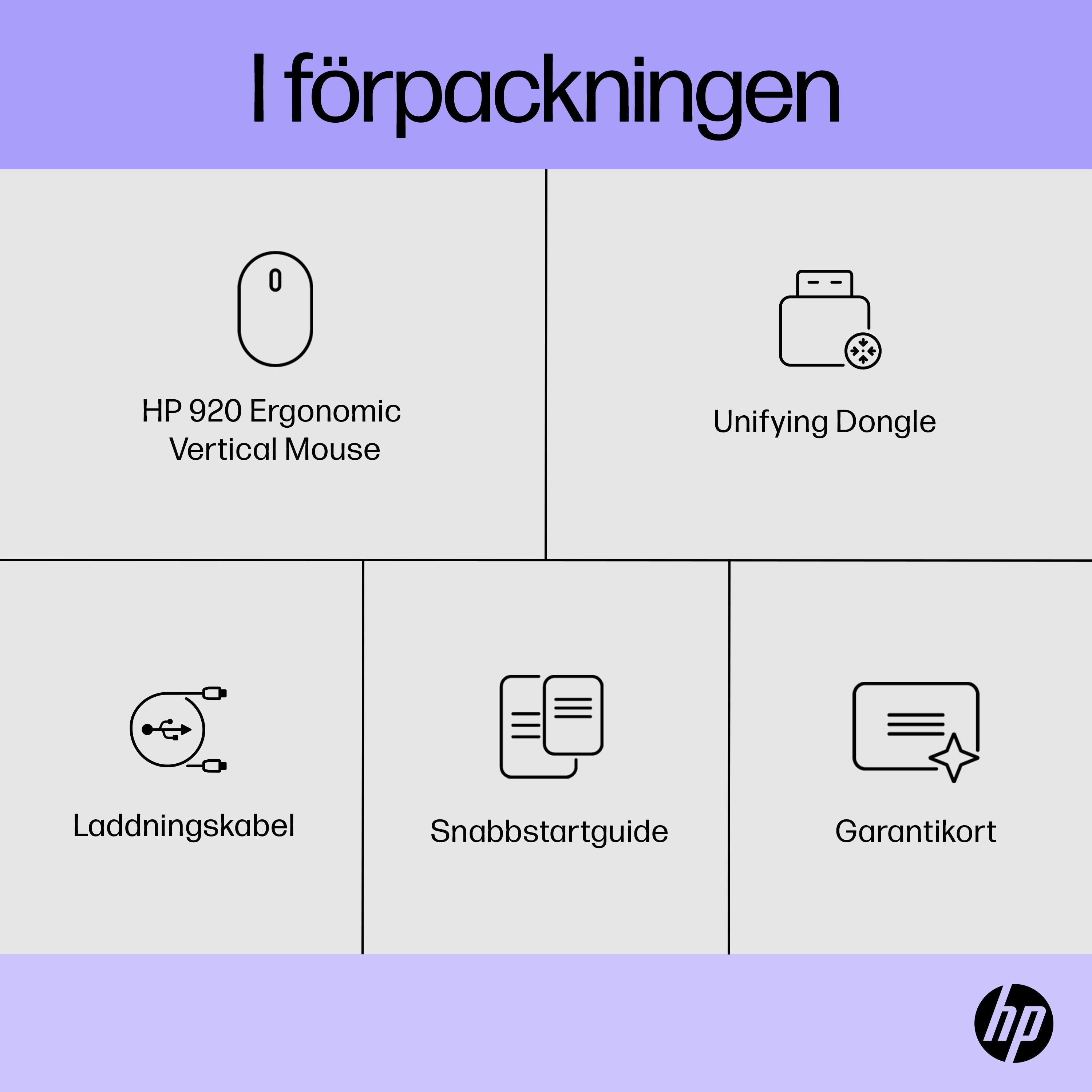  www.electricalstuff.se ElectricalStuff.se   HP 920 Ergonomic Wireless mus HP 6H1A4AA#ABB 0196548939633|196548939633 Datormös