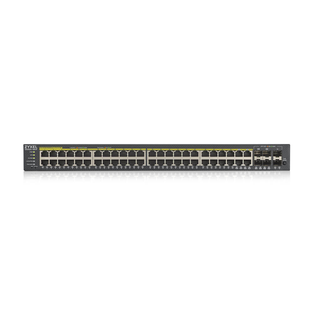  a Ethernet (PoE) stöd Svart Zyxel GS192048HPV2-EU0101F 4718937601974 Nätverksswitchar   GS1920-48HPV2 www.electricalstuff.se