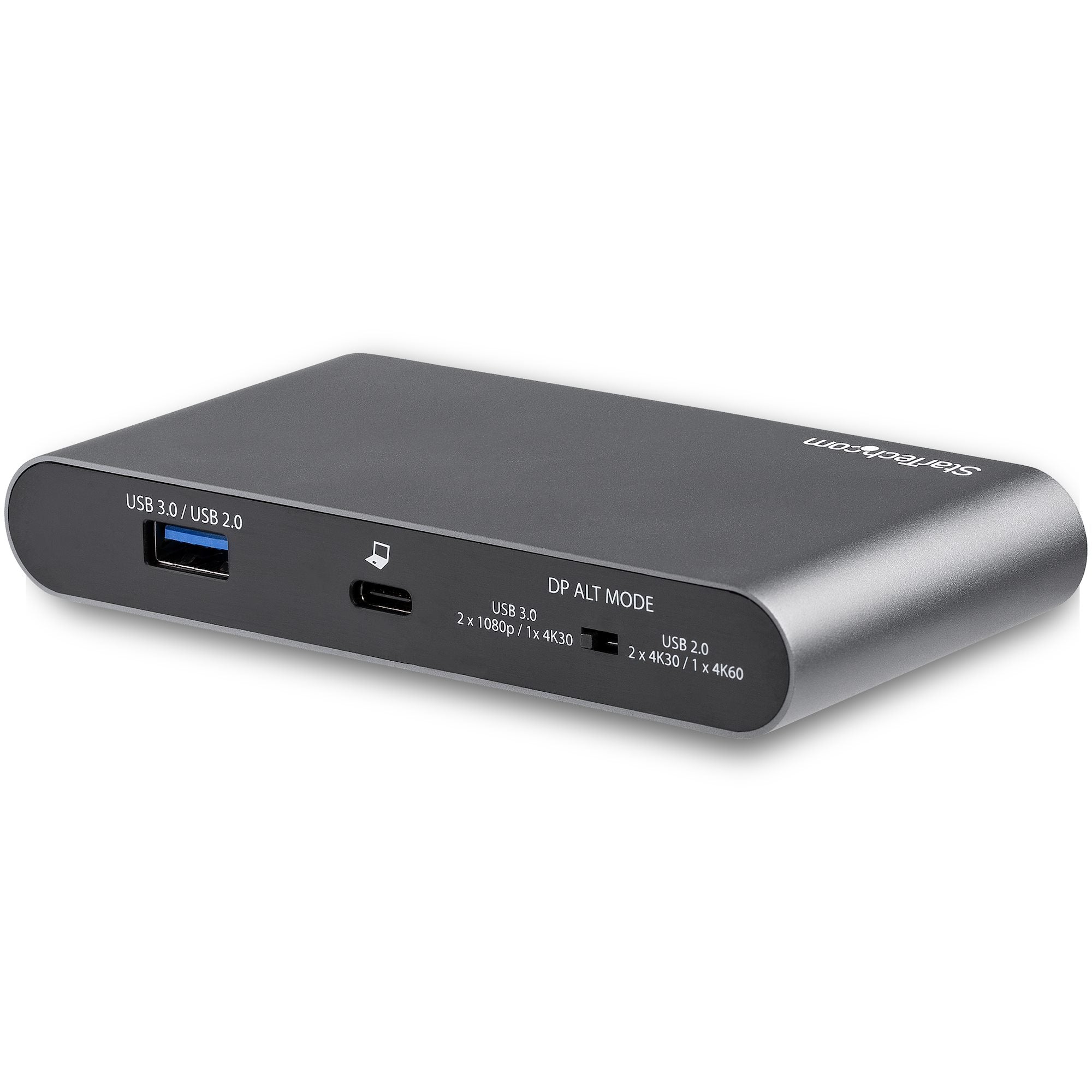  sstation för bärbar dator - 100 W strömförsörjning Pass-through - GbE, USB-A-hubb med 2 portar - USB Type-C-multiportadapter