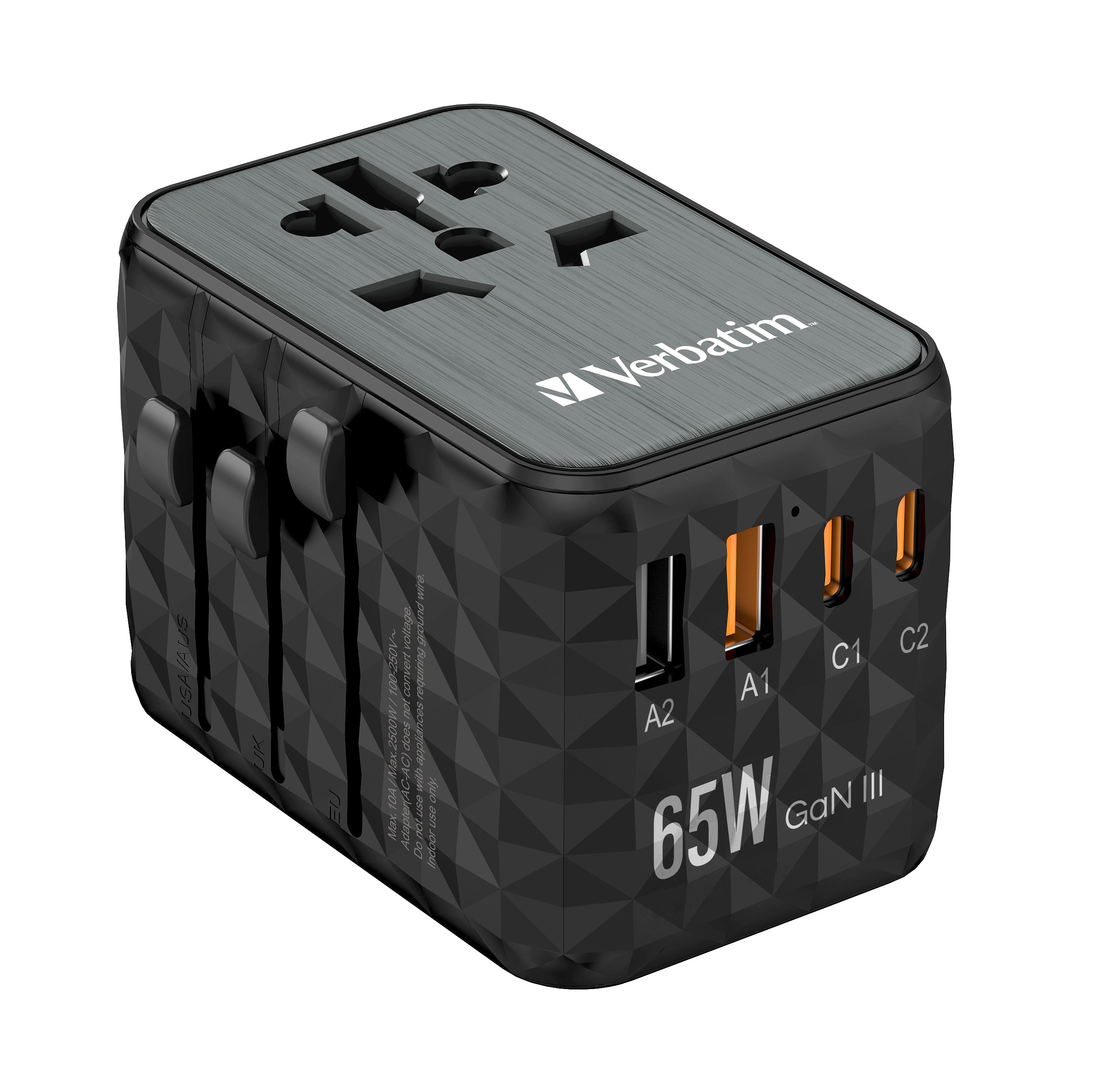  www.electricalstuff.se ElectricalStuff.se   Verbatim UTA-05 Universal Svart AC inomhus Verbatim 32120 50023942321205|0023942