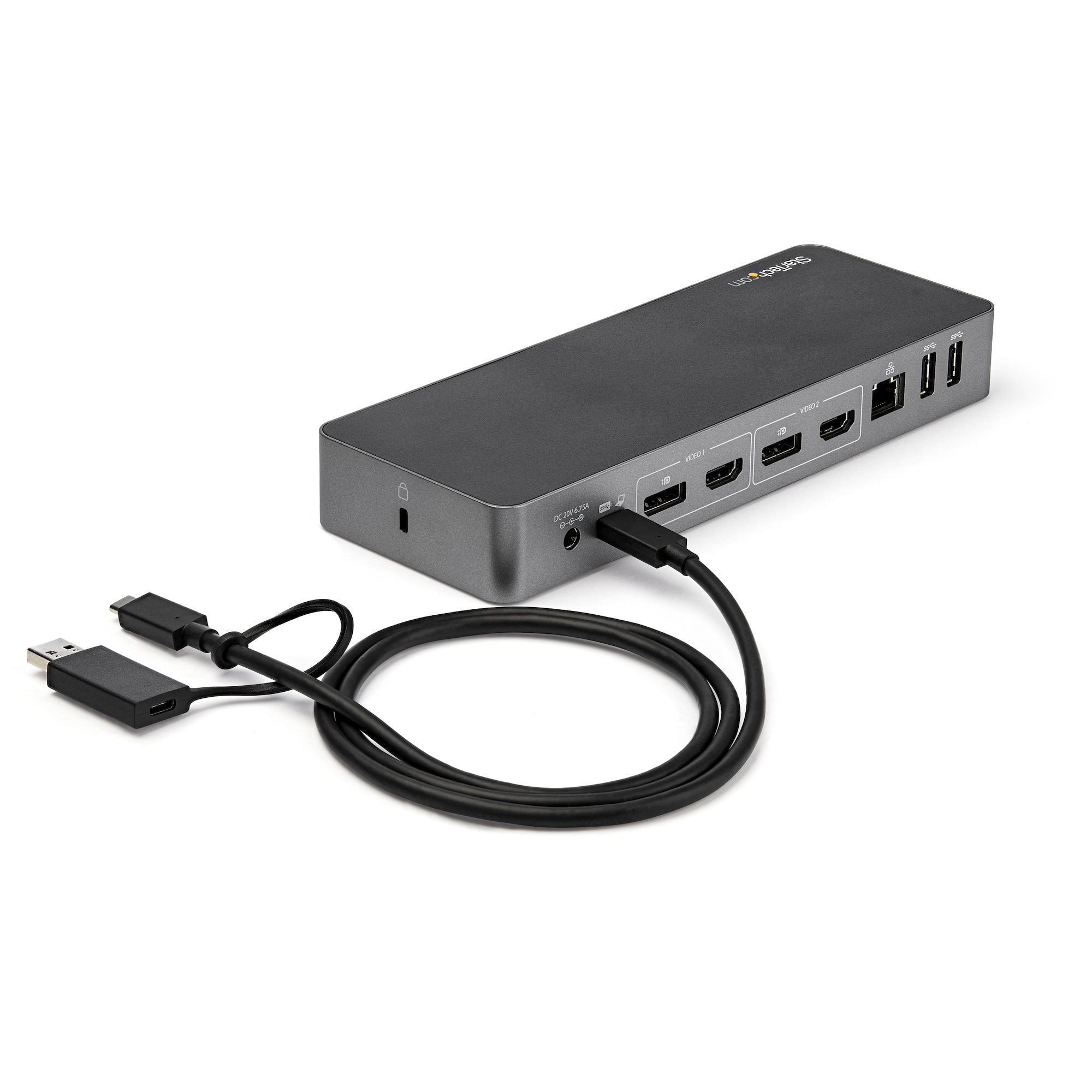   60 Hz samt HDMI och DisplayPort ‒ USB 3.1 Gen 1-hubb, GbE ‒ strömförsörjning på 60 W ‒ Windows, Mac och Chrome StarTech.com
