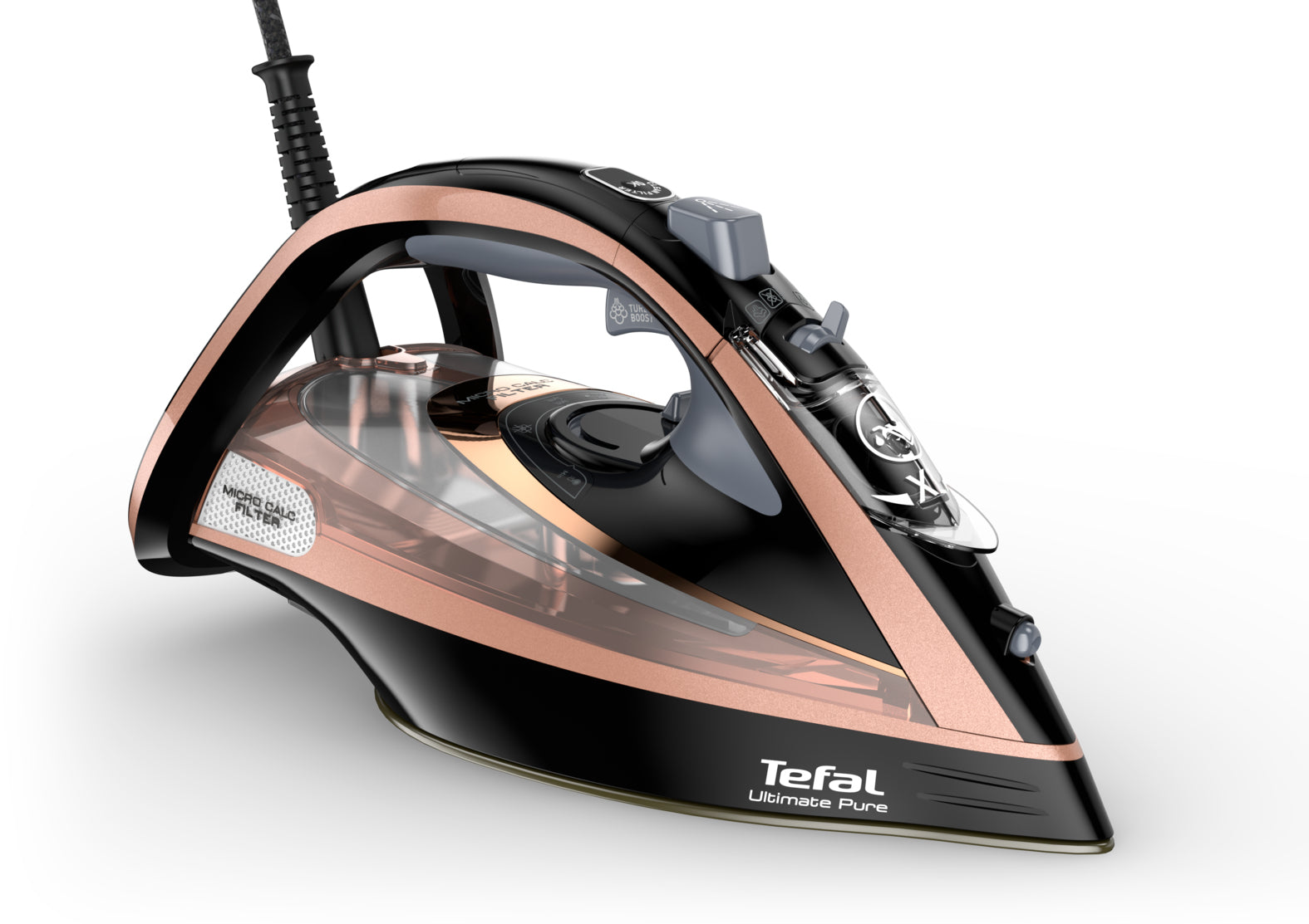  0 W Svart, Koppar Tefal FV9845E0 3121040069271|3121040072806 Strykjärn Ultimate Pure  FV9845 www.electricalstuff.se Electric