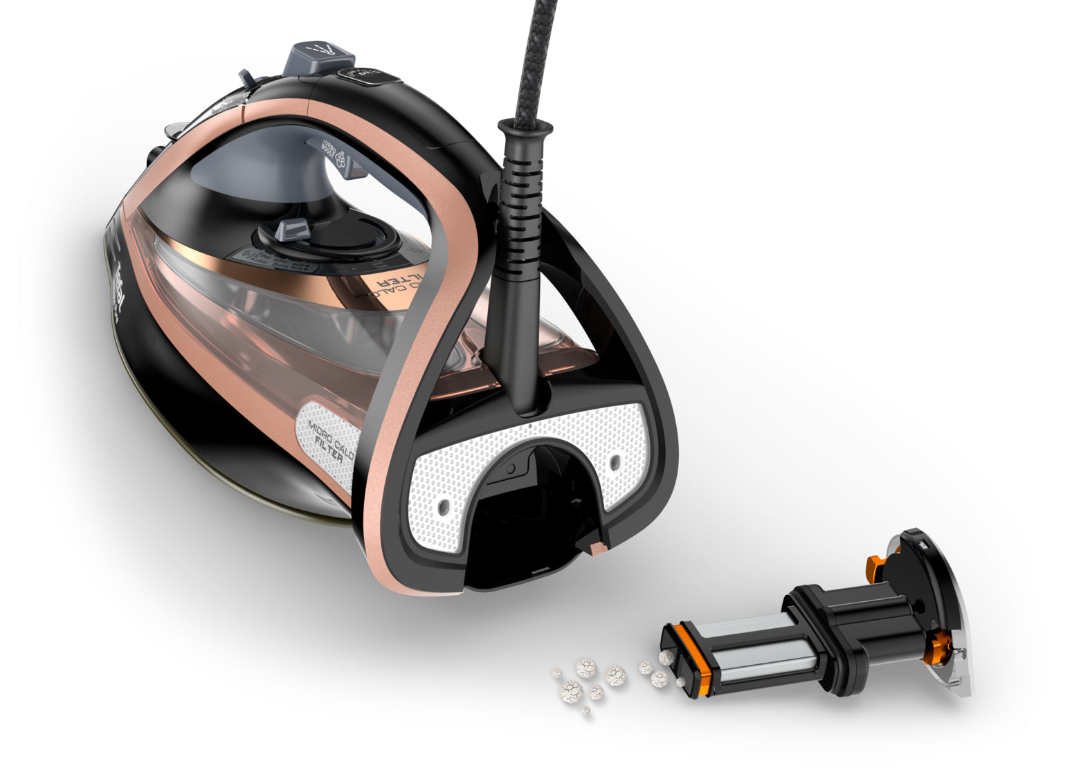   FV9845 Torr & Ångstrykjärn Stryksula Durilium Autoclean 3100 W Svart, Koppar Tefal FV9845E0 3121040069271|3121040072806 Str