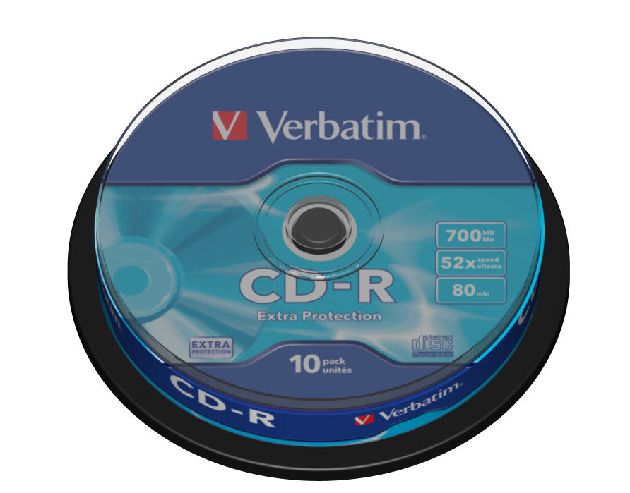  www.electricalstuff.se ElectricalStuff.se   Verbatim CD-R Extra Protection 700 MB 52X 10 styck Verbatim 43437 0023942434375|