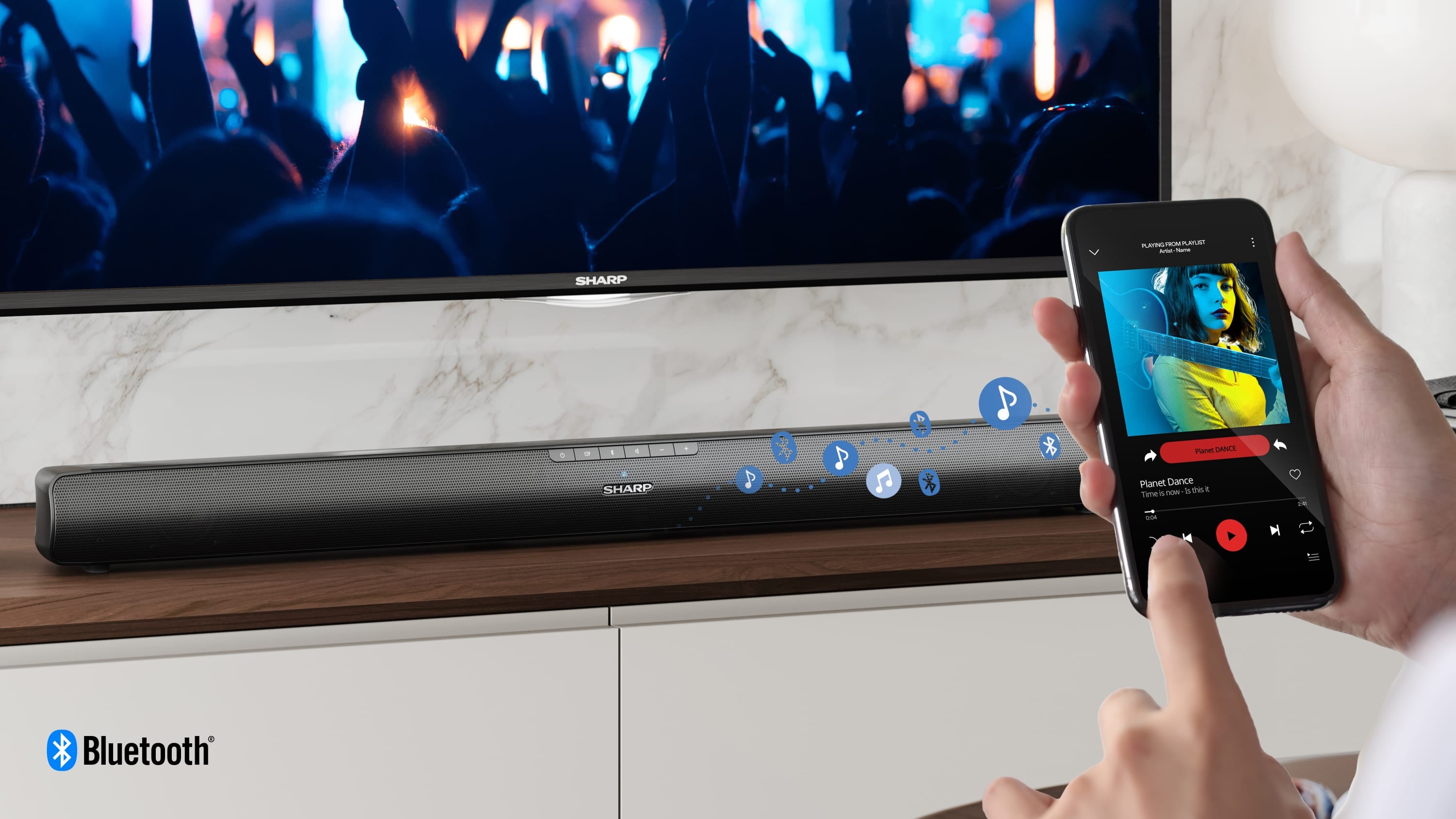  B100 www.electricalstuff.se ElectricalStuff.se   Sharp HT-SB100 soundbar-högtalare Svart 2.0 kanaler 75 W Sharp HT-SB100 497