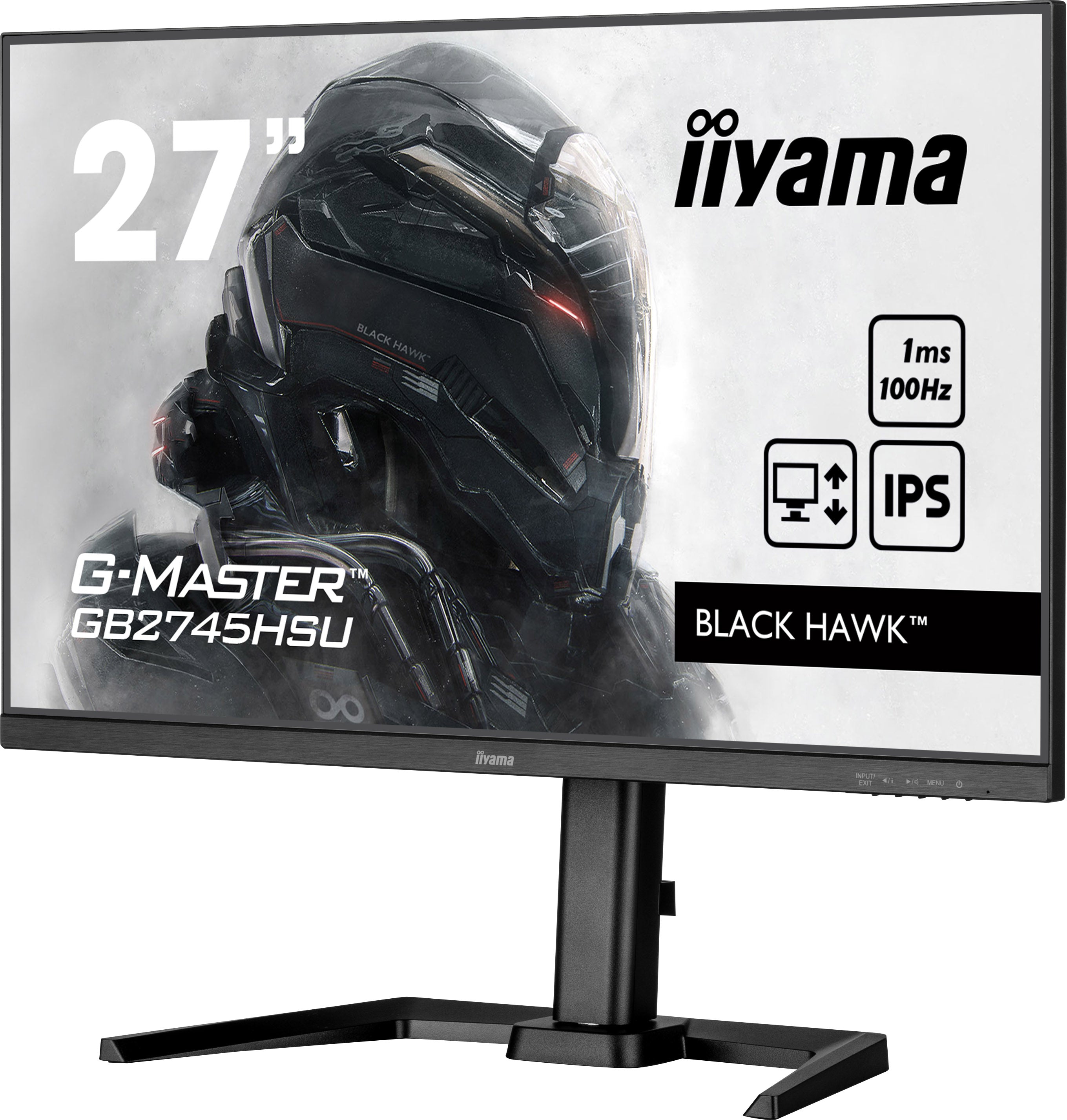  lay 68,6 cm (27") 1920 x 1080 pixlar Full HD Svart iiyama GB2745HSU-B2 4948570124732 Platta Pc-Skärmar G-MASTER  GB2745HSU-B