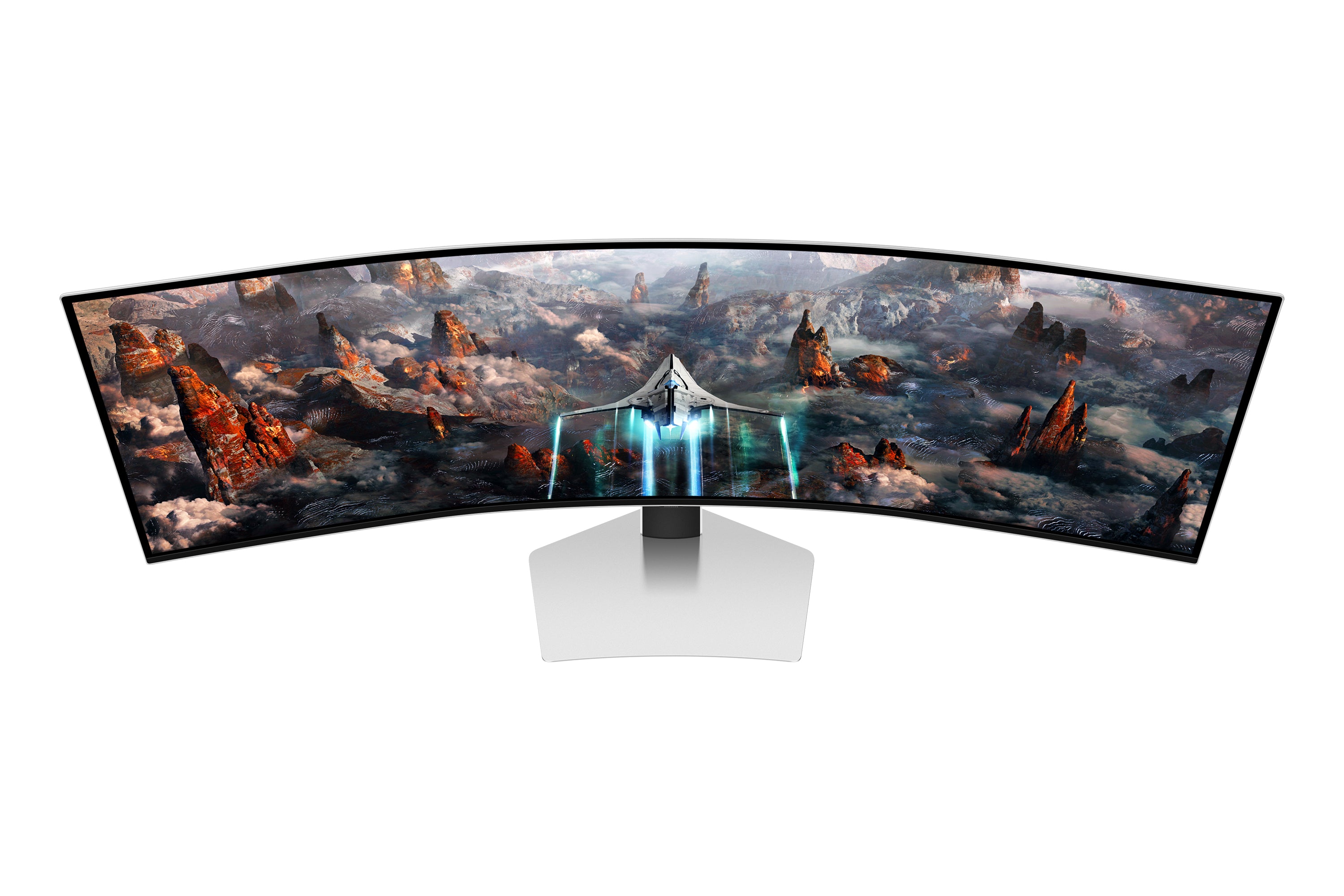  SC platta pc-skärmar 124,5 cm (49") 5120 x 1440 pixlar Dual QHD OLED Silver Samsung LS49CG934SUXEN 8806095053653 Platta Pc-S