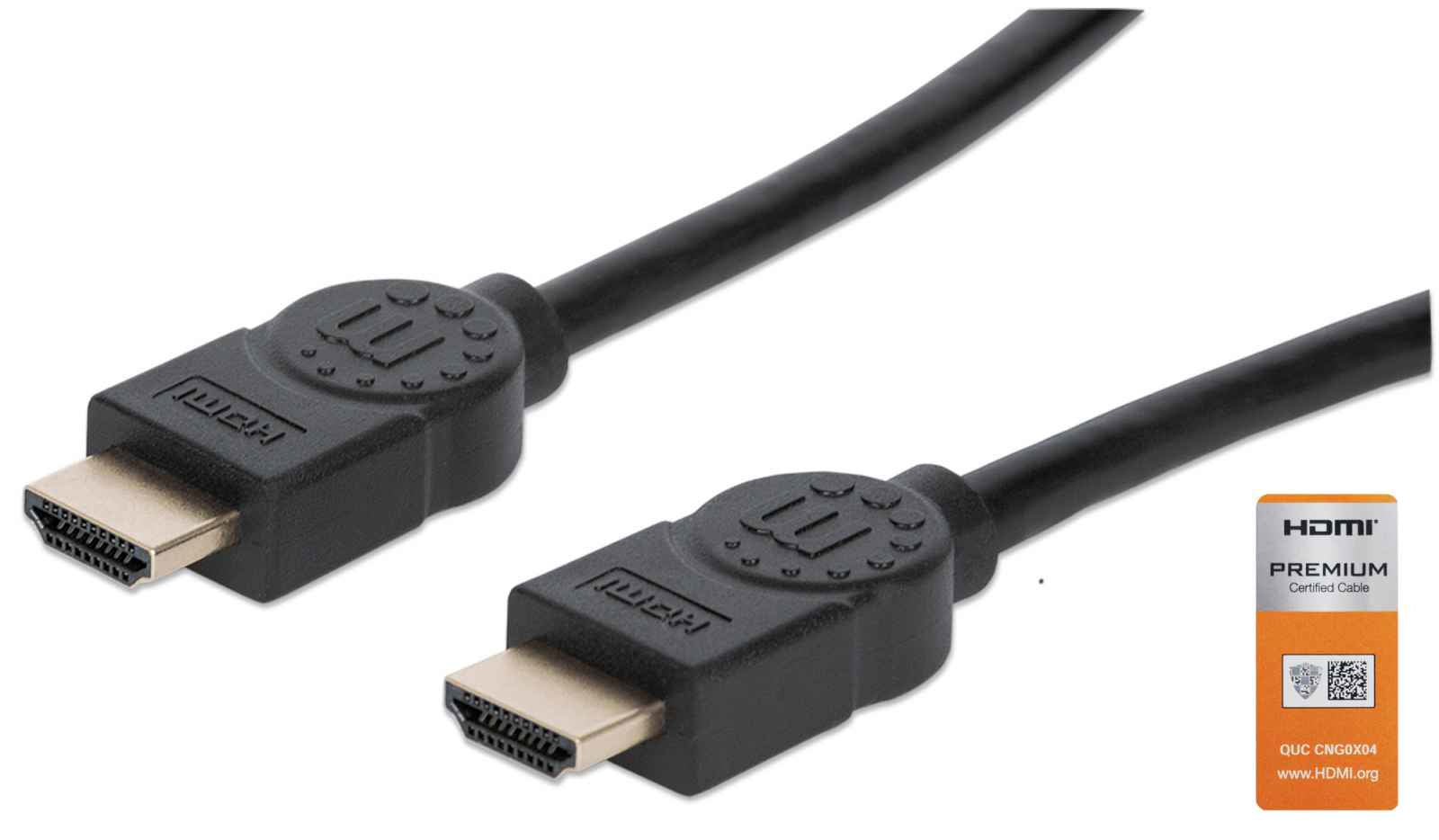  www.electricalstuff.se ElectricalStuff.se   Manhattan 355353 HDMI-kabel 3 m HDMI Typ A (standard) Svart Manhattan 355353 076