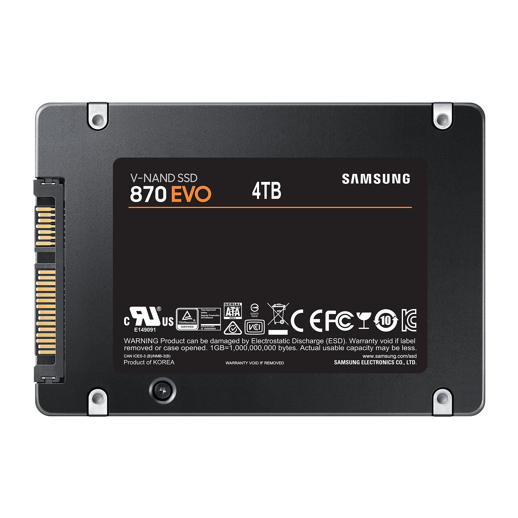  www.electricalstuff.se ElectricalStuff.se   Samsung 870 EVO 4 TB 2.5" Serial ATA III V-NAND Samsung MZ-77E4T0B/EU 8806090545
