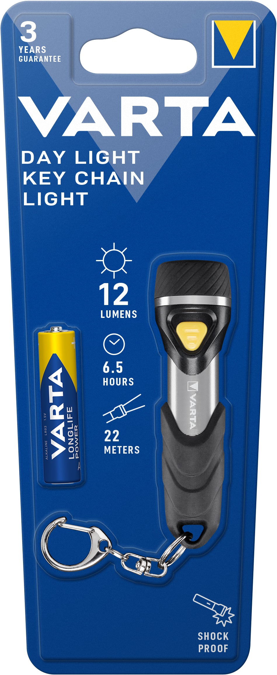  D Varta 16605 101 421 4008496987467 Ficklampor   Day Light Key Chain Light www.electricalstuff.se ElectricalStuff.se   Varta