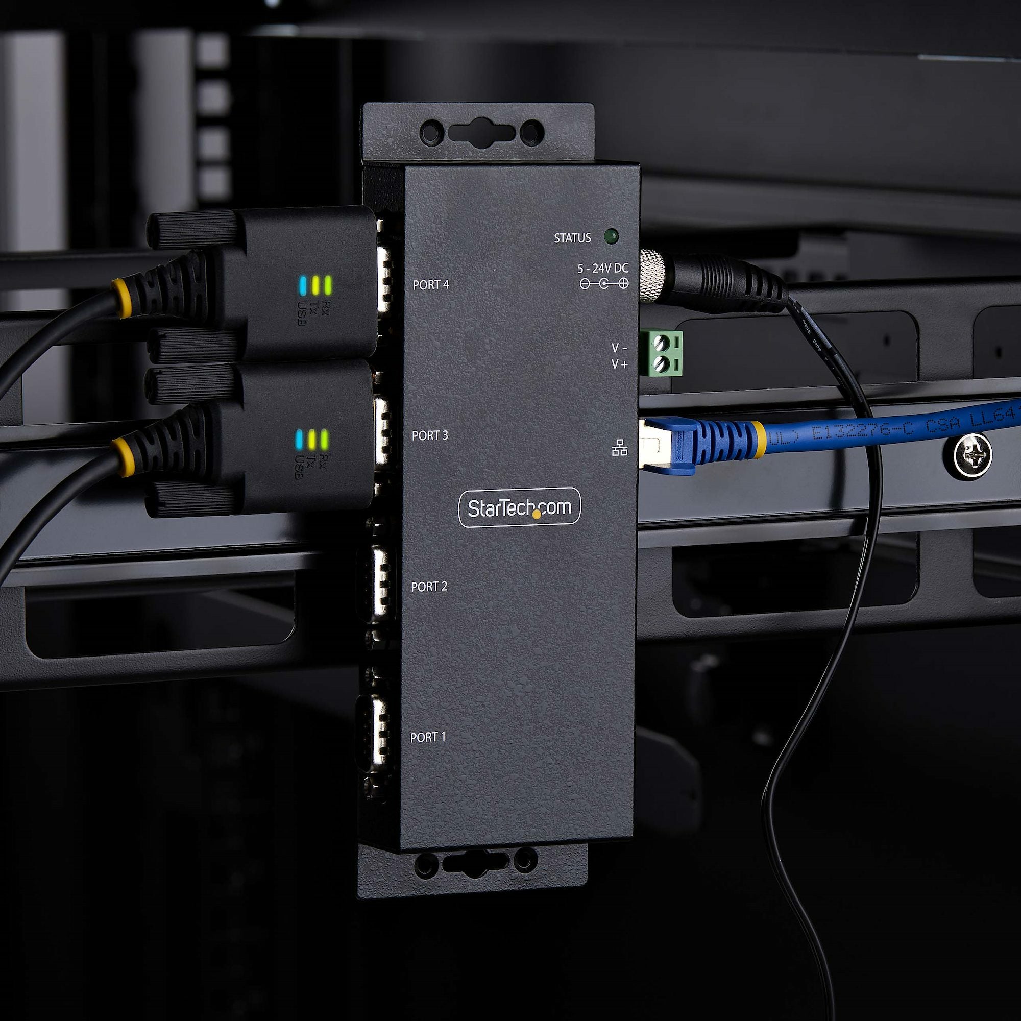  allhölje, seriell RJ45 LAN till DB9-omvandlare StarTech.com I43-SERIAL-ETHERNET 0065030906012|065030906012 Konverterare/Repe