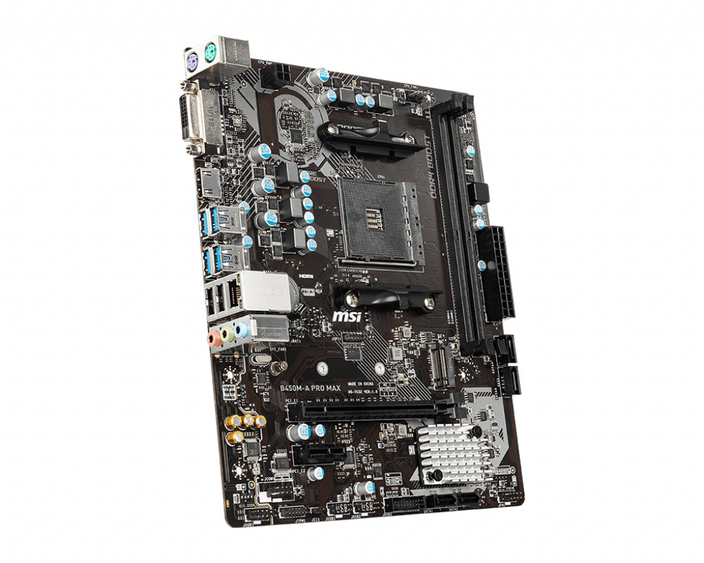  lstuff.se ElectricalStuff.se   MSI B450M-A PRO MAX moderkort AMD B450 Uttag AM4 micro ATX MSI B450M-A PRO MAX 4719072667696|
