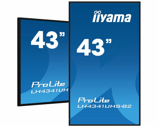  www.electricalstuff.se ElectricalStuff.se   iiyama LH4341UHS-B2 skyltställ 108 cm (42.5") LCD 500 cd/m² 4K Ultra HD Inbyggd 